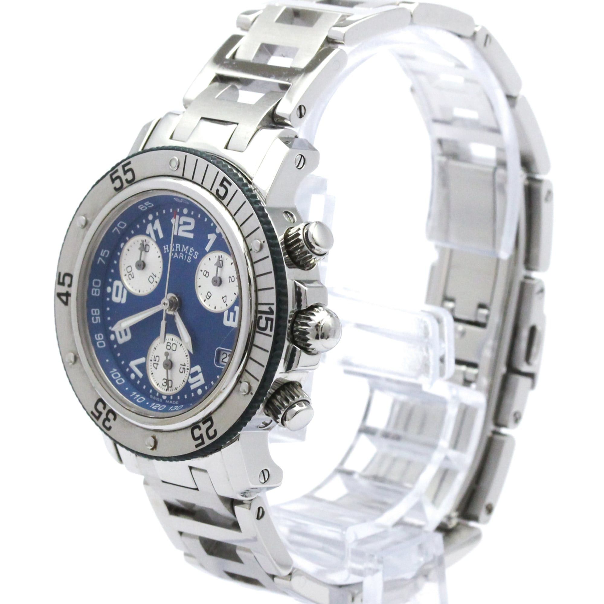 HERMES Clipper Diver Chronograph Quartz Ladies Watch CL2.317  display picture 1