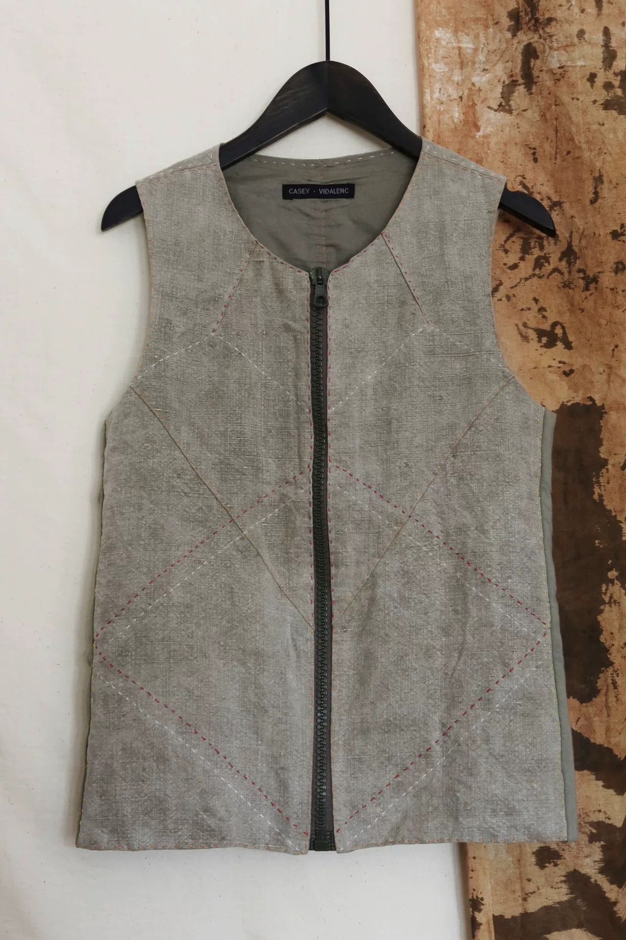 Casey Casey casey casey Vintage Patchwork Hand-sewn Vest Size M / US 6-8 / IT 42-44 - 6 Thumbnail