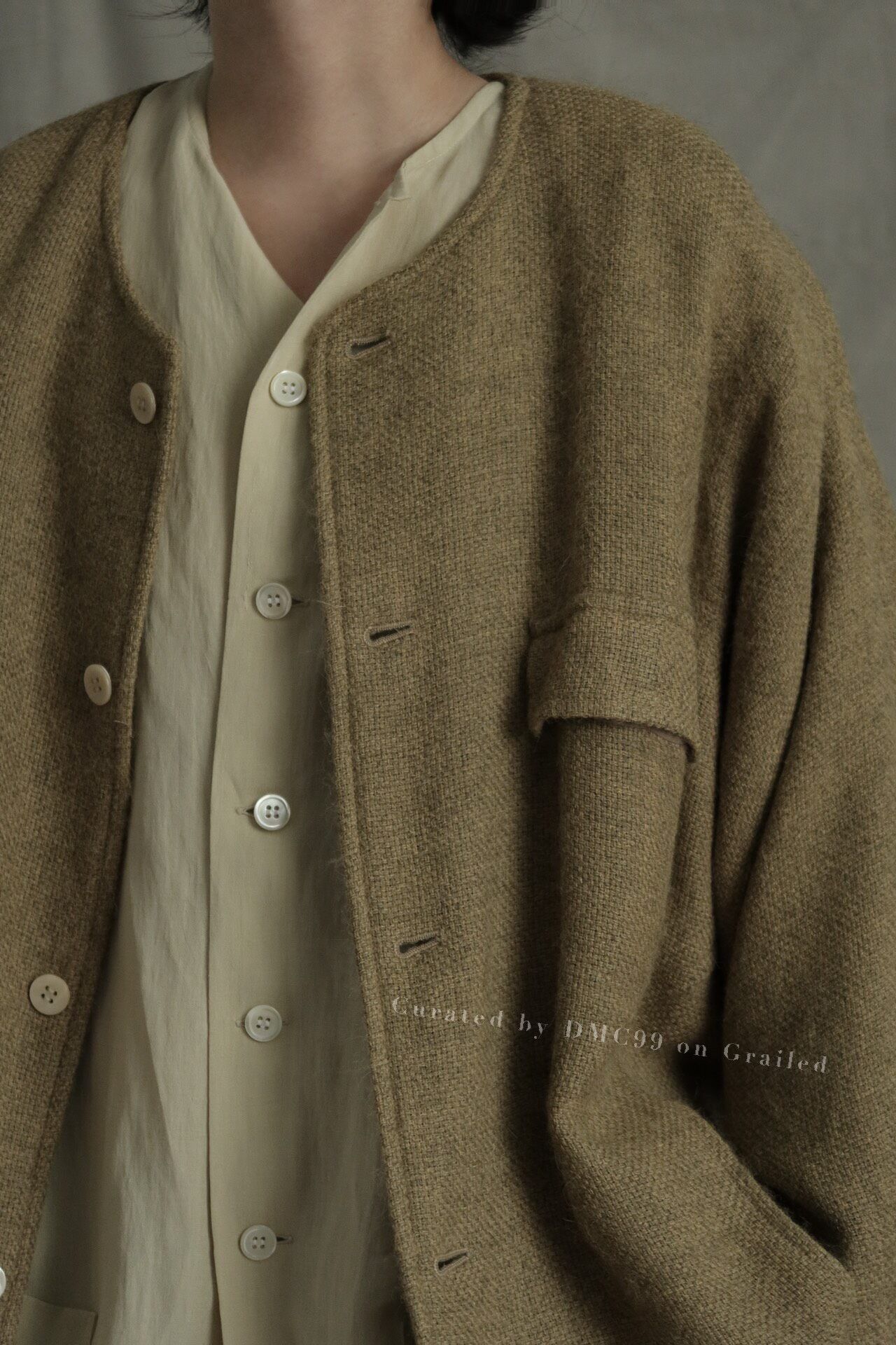 Jurgi Persoons Jurgen Lehl Woven Wool Japanese Coat Size US M / EU 48-50 / 2 - 3 Thumbnail