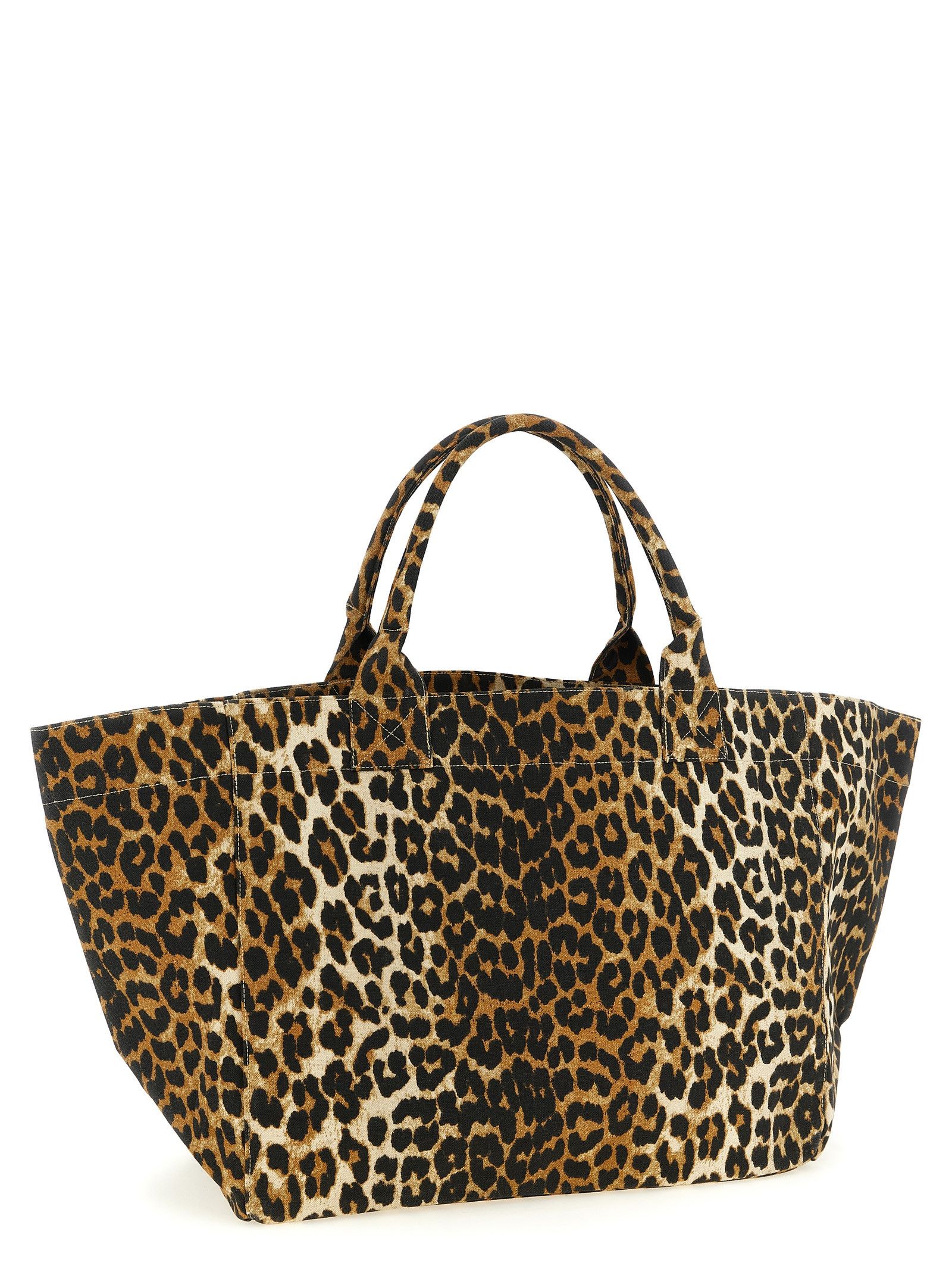 Ganni 'Leopard Xxl' Shopping Bag Size ONE SIZE - 2 Thumbnail