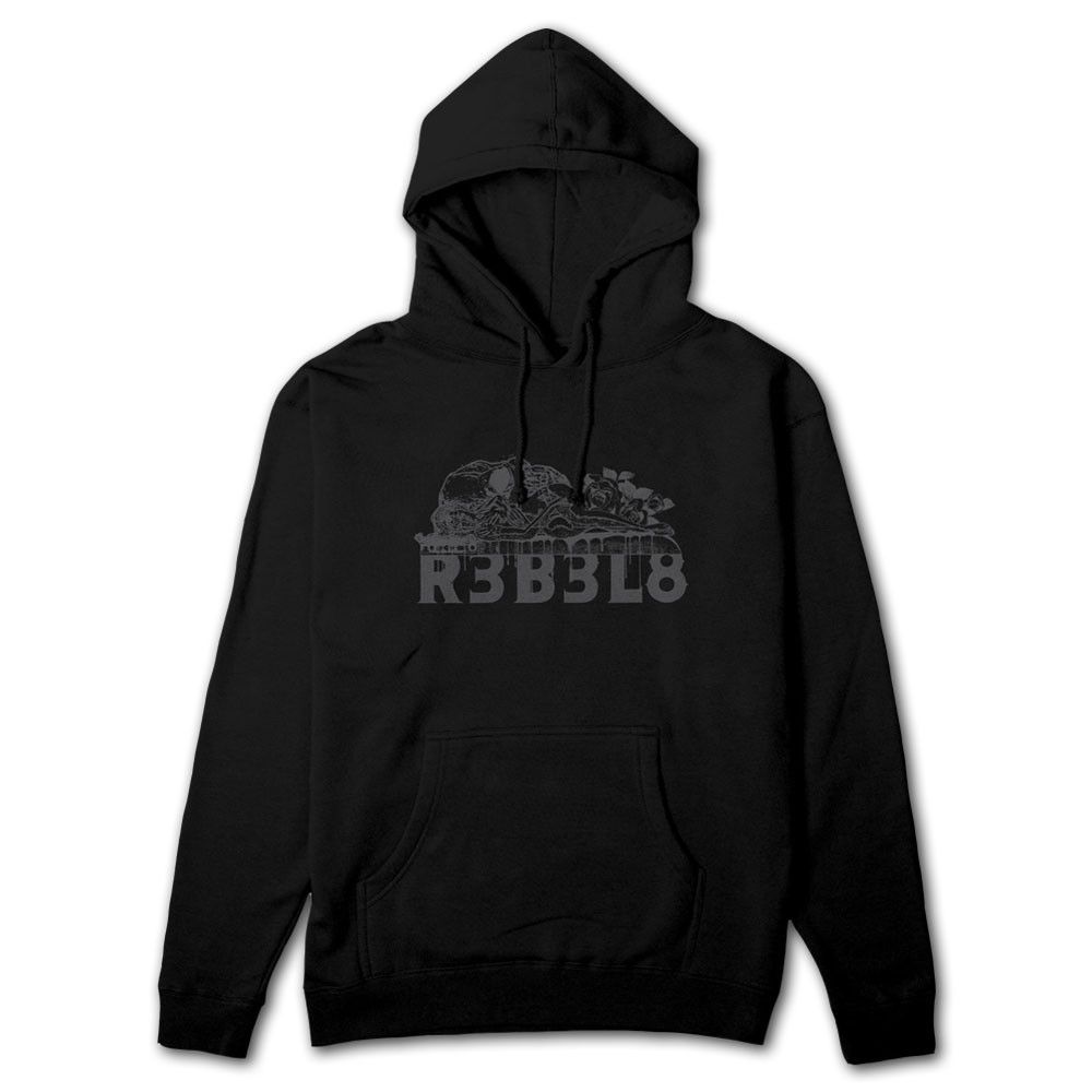 Sweat à Capuche Zip Rebel8 Dama – Noir – Neuf Avec étiquettes