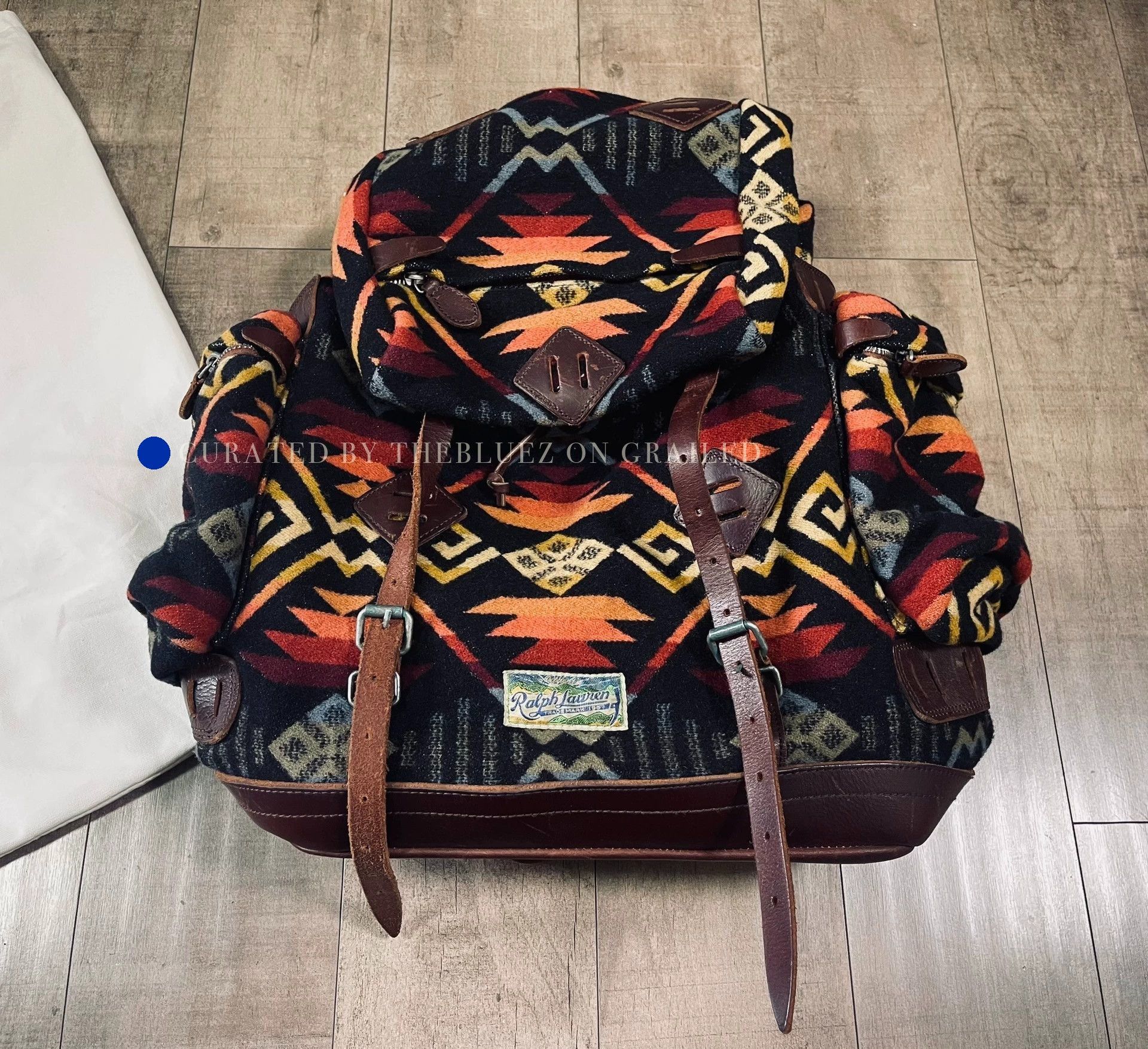 RRL Ralph Lauren Rare Navajo Rug-Style Backpack Size ONE SIZE - 2 Thumbnail
