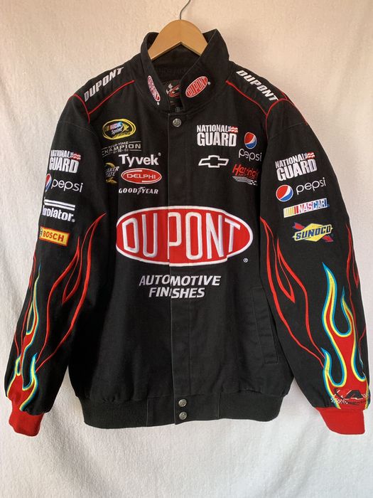 Vintage Vintage Jeff Gordon Racing Flames Jacket Dupont | Grailed