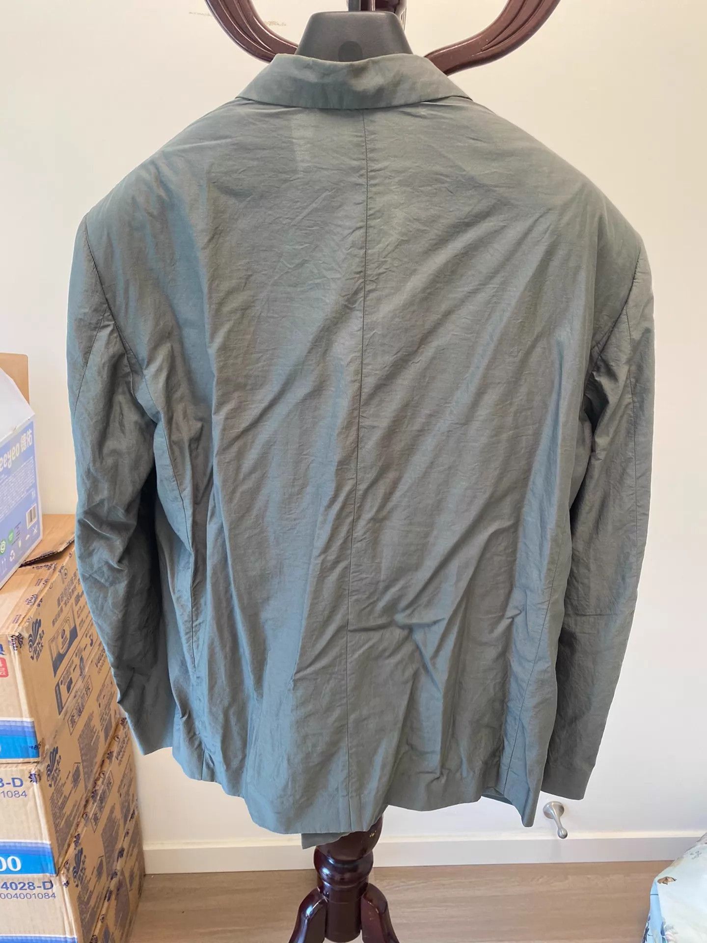 Lemaire Stylish Olive Green Blazer in Dry Silk Size US M / EU 48-50 / 2 - 3 Thumbnail