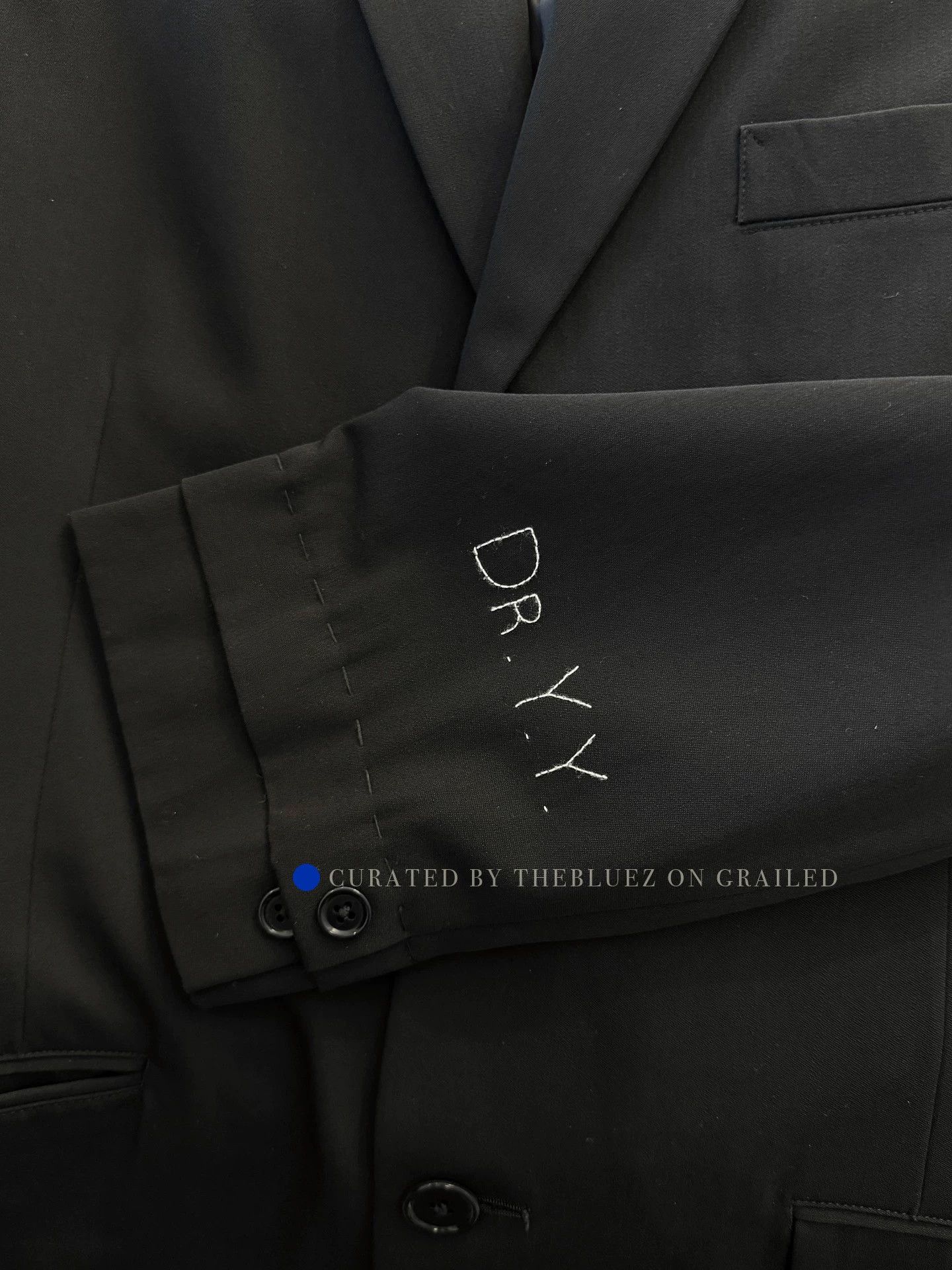 Yohji Yamamoto Lightweight Black Suit Jacket Size US L / EU 52-54 / 3 - 2 Thumbnail