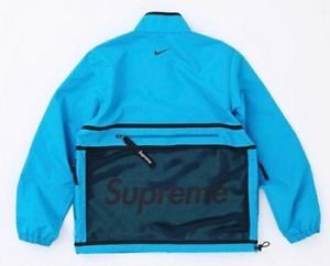 Supreme SUPREME NIKE TRAIL RUNNING JACKET BLUE FW17 MENS SIZE: L