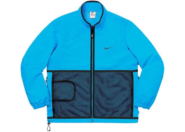 Supreme SUPREME NIKE TRAIL RUNNING JACKET BLUE FW17 MENS SIZE: L