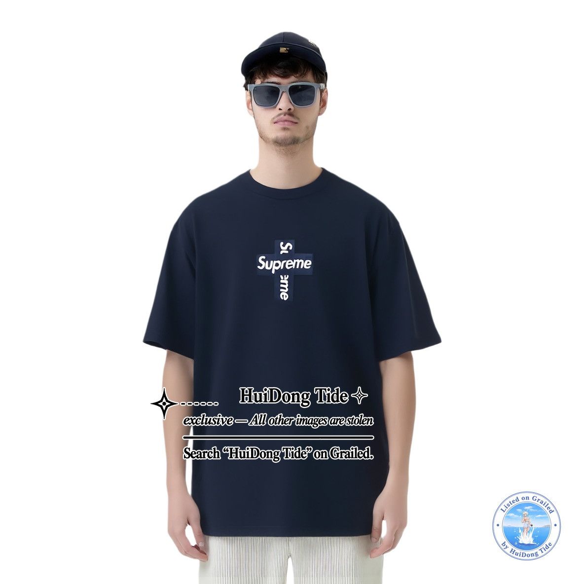 Supreme Supreme Cross Box Logo T-Shirt Size M Size US M / EU 48-50 / 2 - 6 Thumbnail