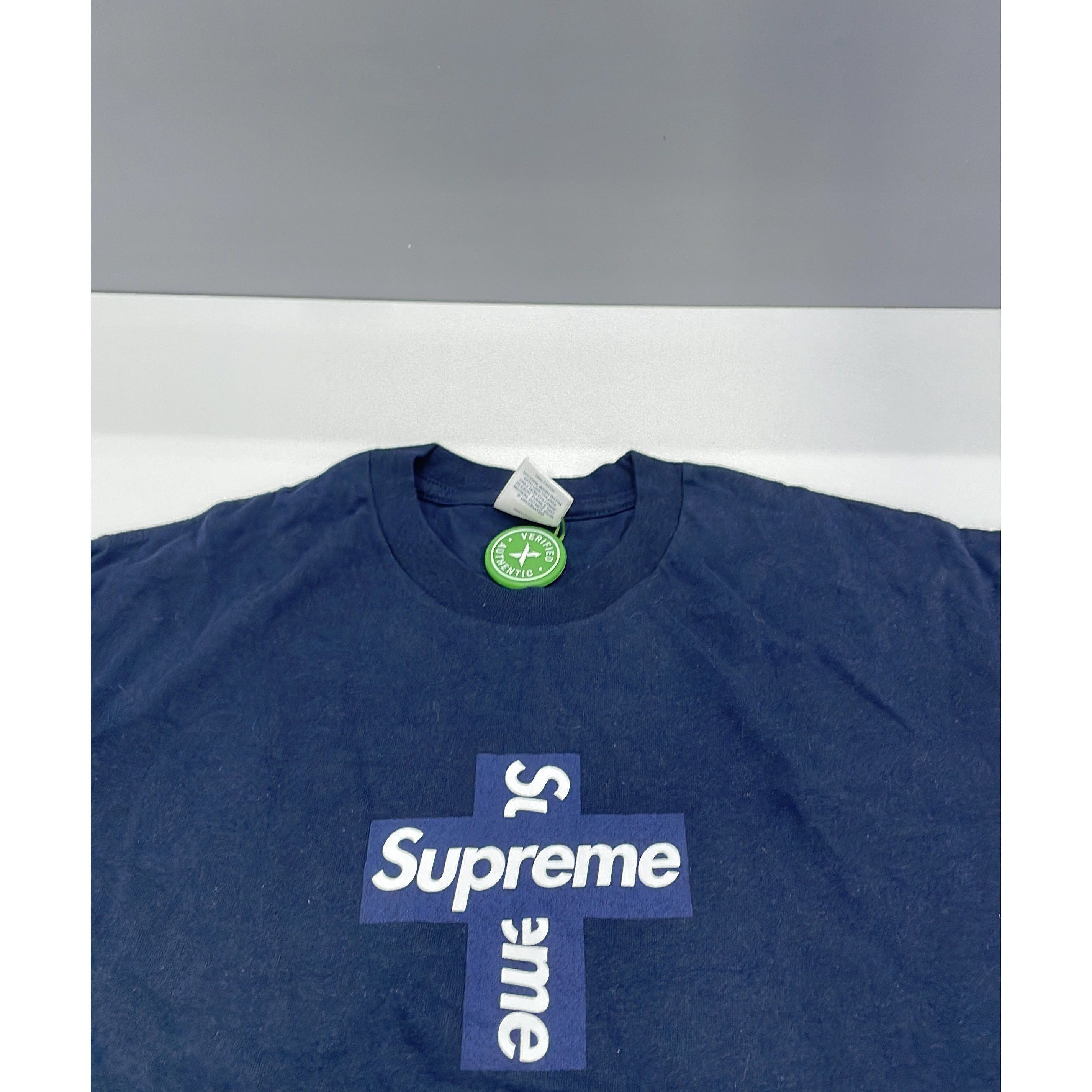 Supreme Supreme Cross Box Logo T-Shirt Size M Size US M / EU 48-50 / 2 - 5 Thumbnail