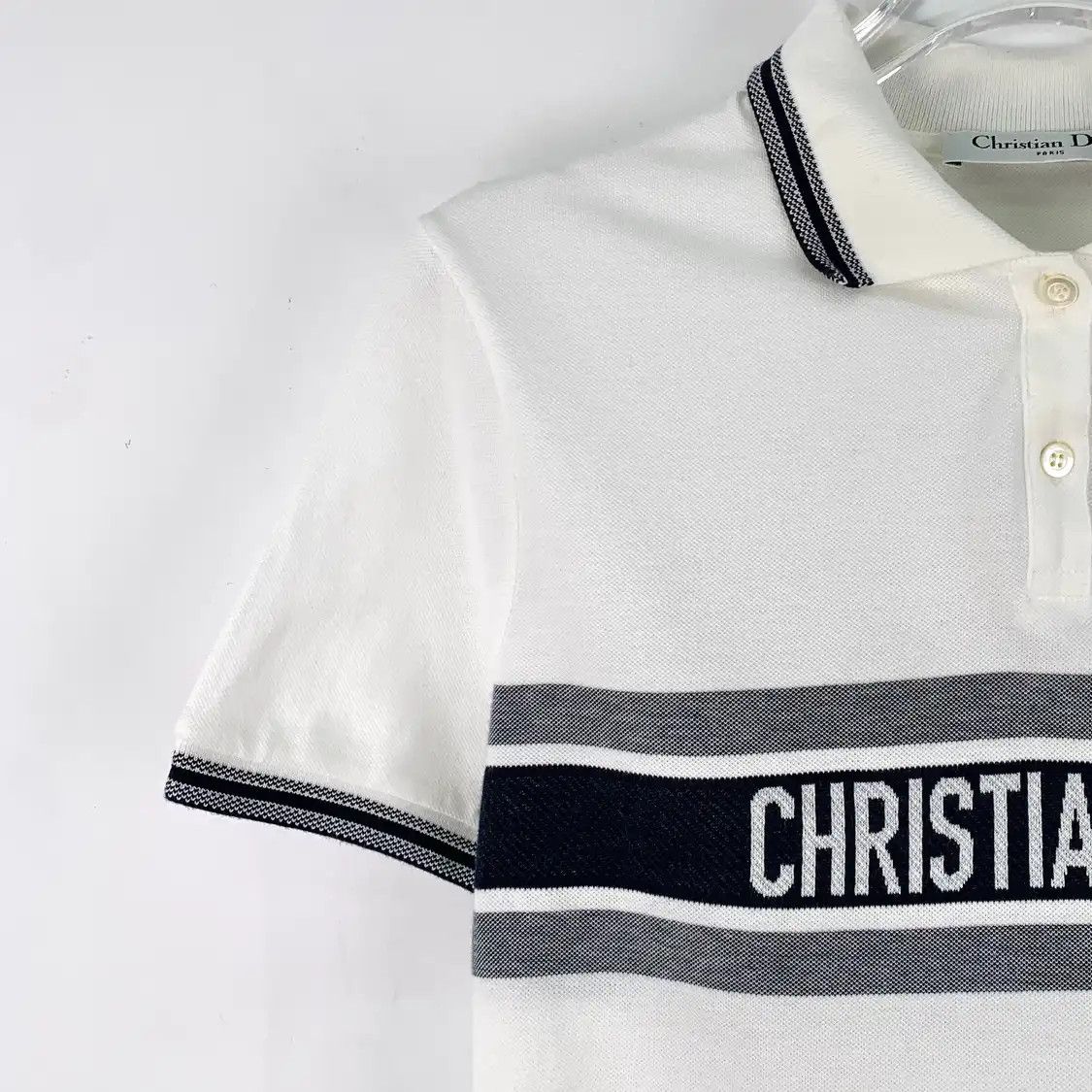 DIOR XS white cotton Men'spolo
