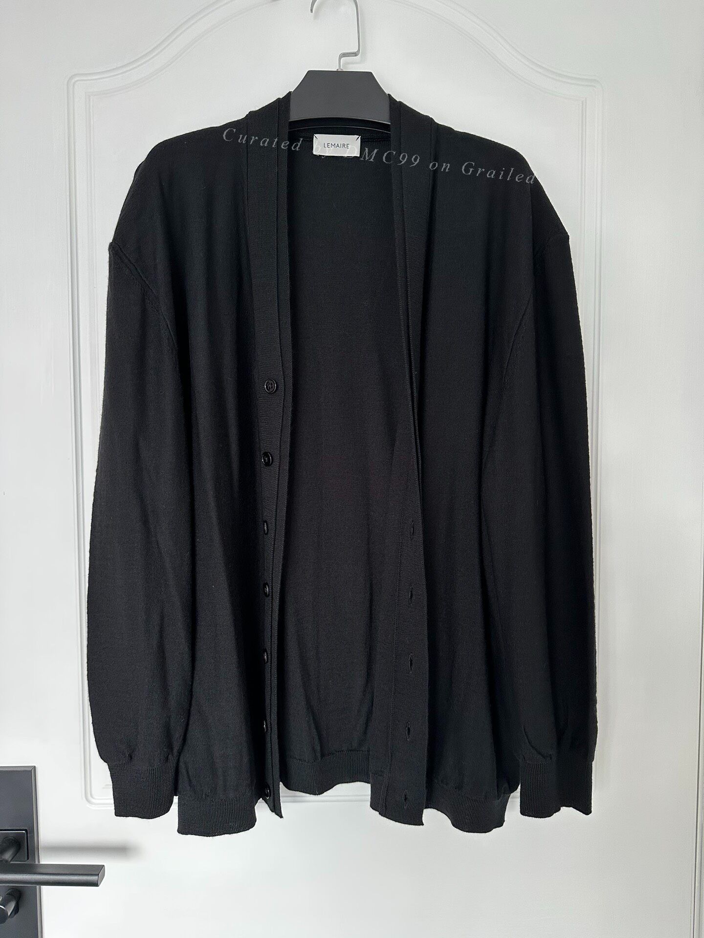Lemaire LEMAIRE Black Layered Wool Knit Cardigan Size US XL / EU 56 / 4 - 4 Thumbnail