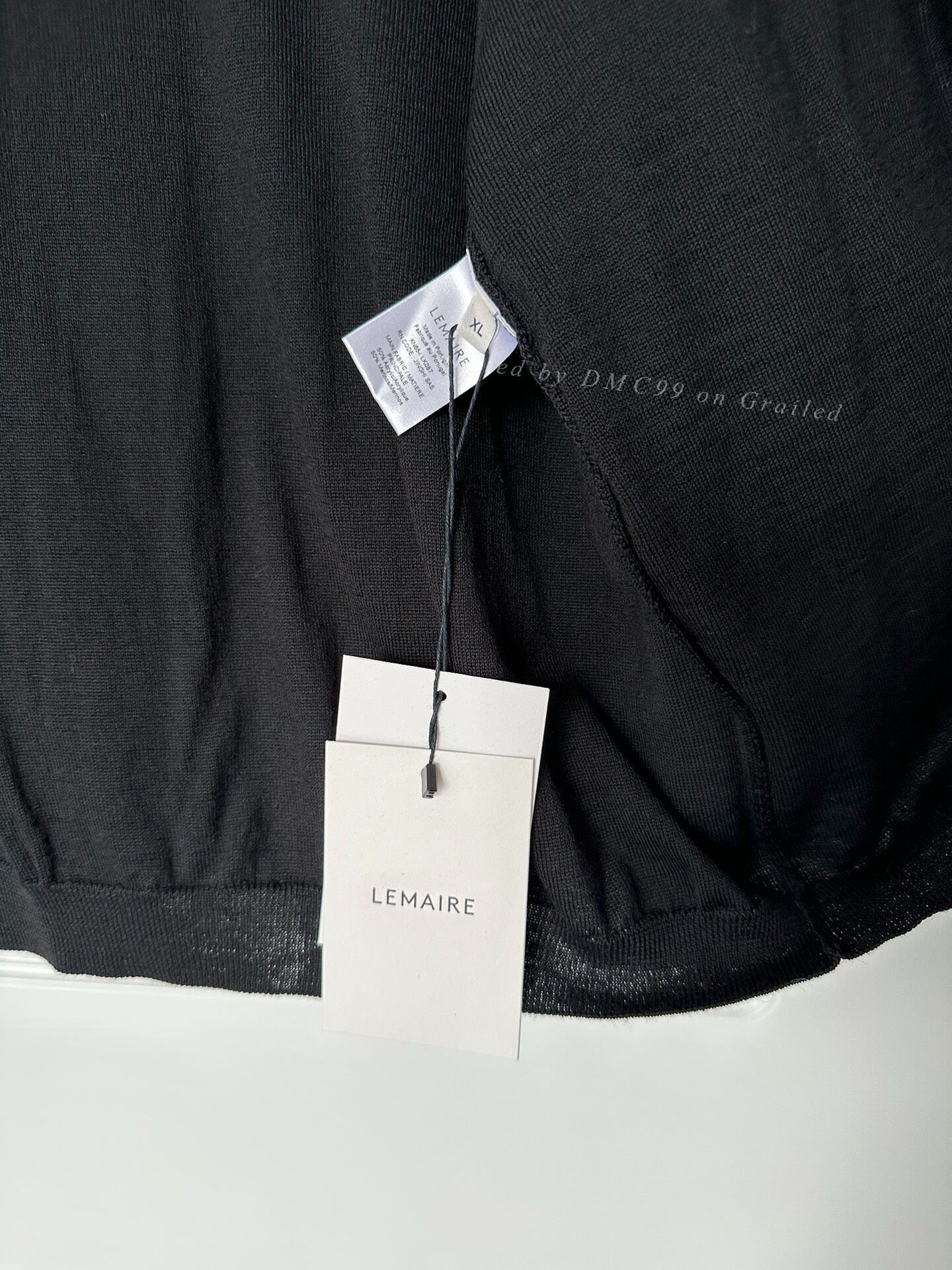 Lemaire LEMAIRE Black Layered Wool Knit Cardigan Size US XL / EU 56 / 4 - 8 Thumbnail