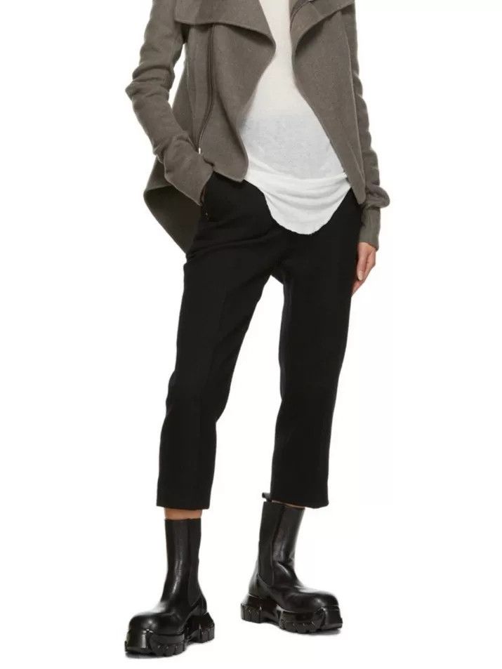 Rick Owens Rick Owens 21FW Black Cropped Tailored Pants Size US 28 / EU 44 - 8 Thumbnail