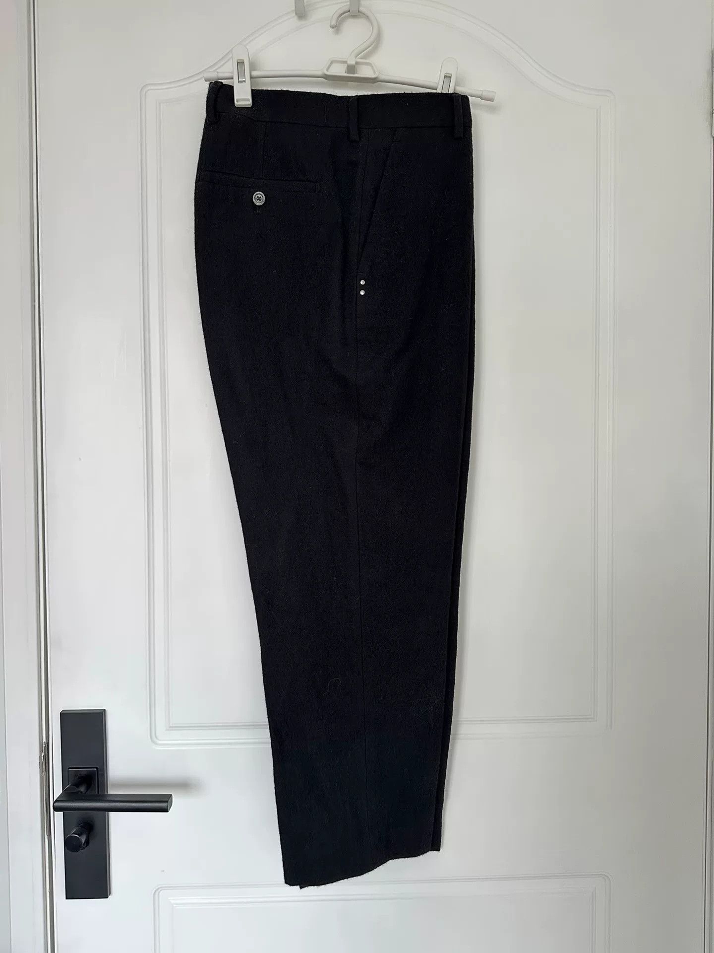 Rick Owens Rick Owens 21FW Black Cropped Tailored Pants Size US 28 / EU 44 - 2 Thumbnail