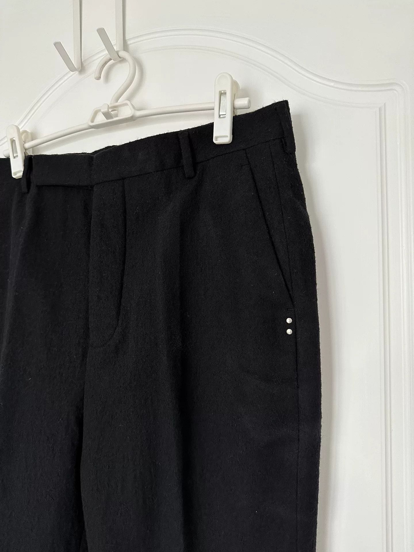 Rick Owens Rick Owens 21FW Black Cropped Tailored Pants Size US 28 / EU 44 - 4 Thumbnail