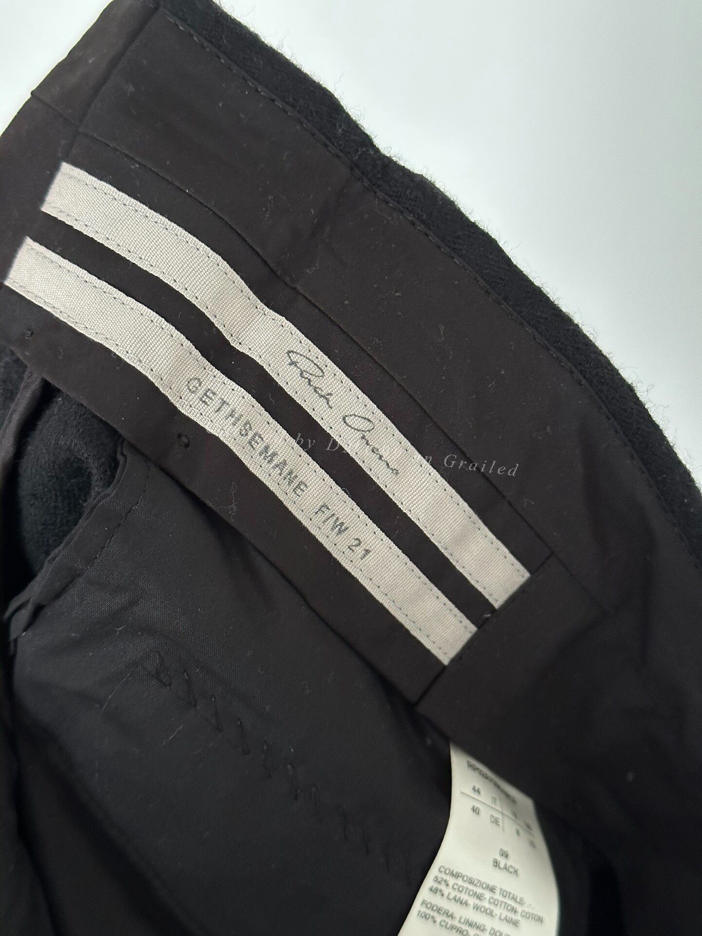 Rick Owens Rick Owens 21FW Black Cropped Tailored Pants Size US 28 / EU 44 - 7 Thumbnail