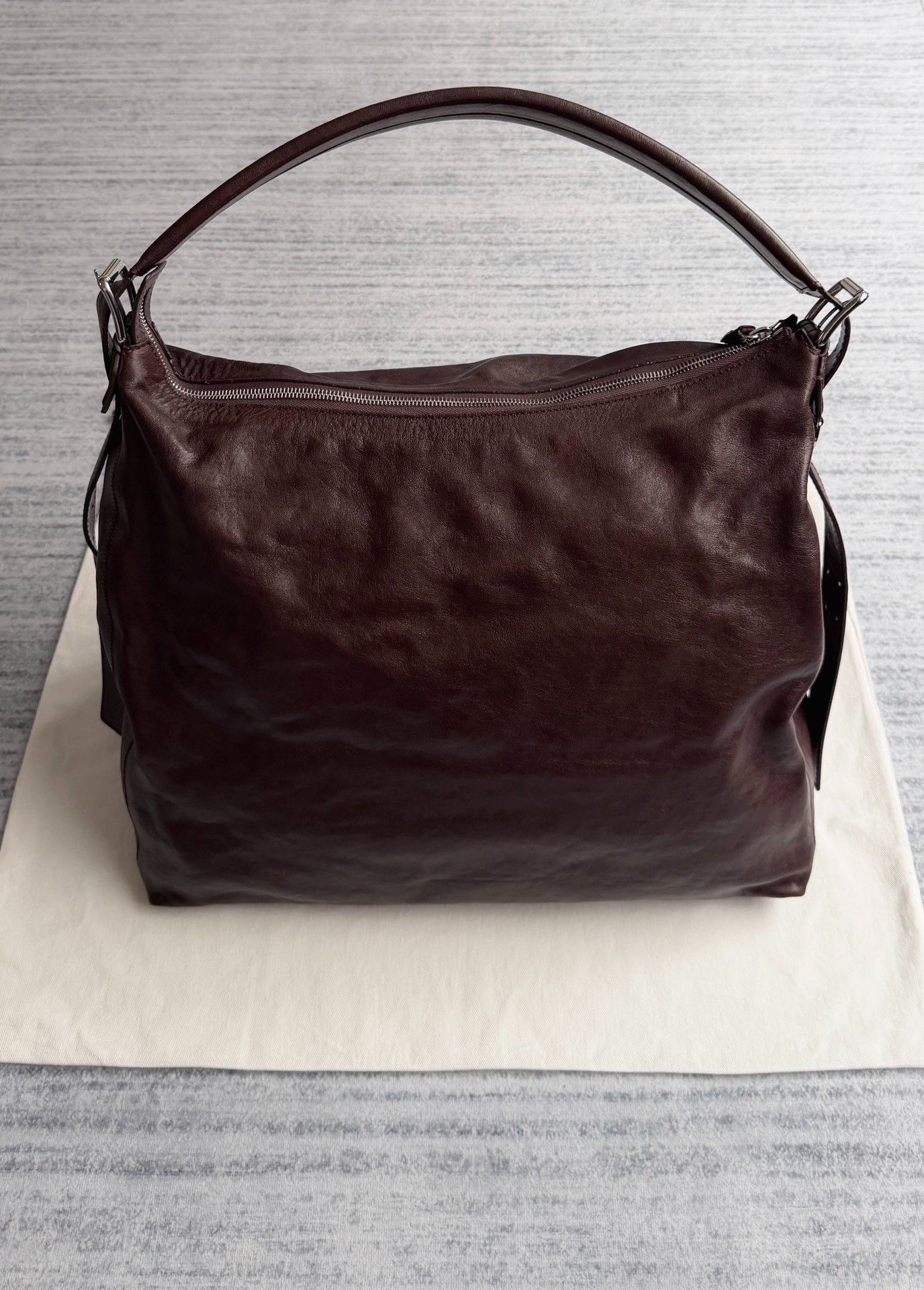 Lemaire Lemaire Belted Hobo Leather Tote Size ONE SIZE - 2 Thumbnail