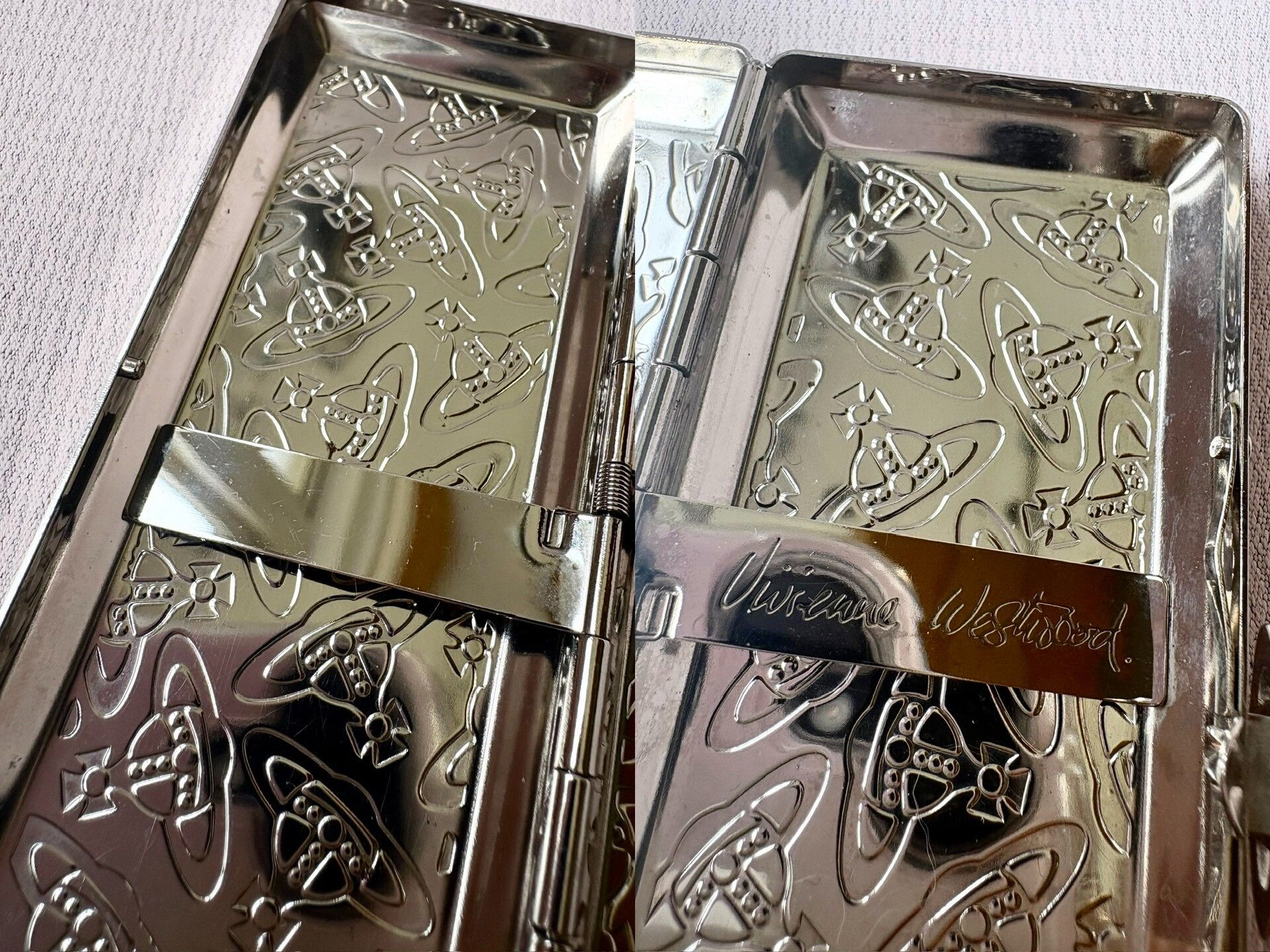 vivienne westwood cigarette holder Vivienne Westwood Metal Case Saturn Logo- DMC Cigarettes Case Vivienne Westwood -