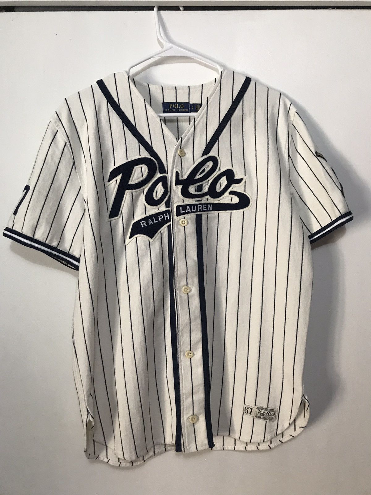 Ralph lauren baseball jersey on sale