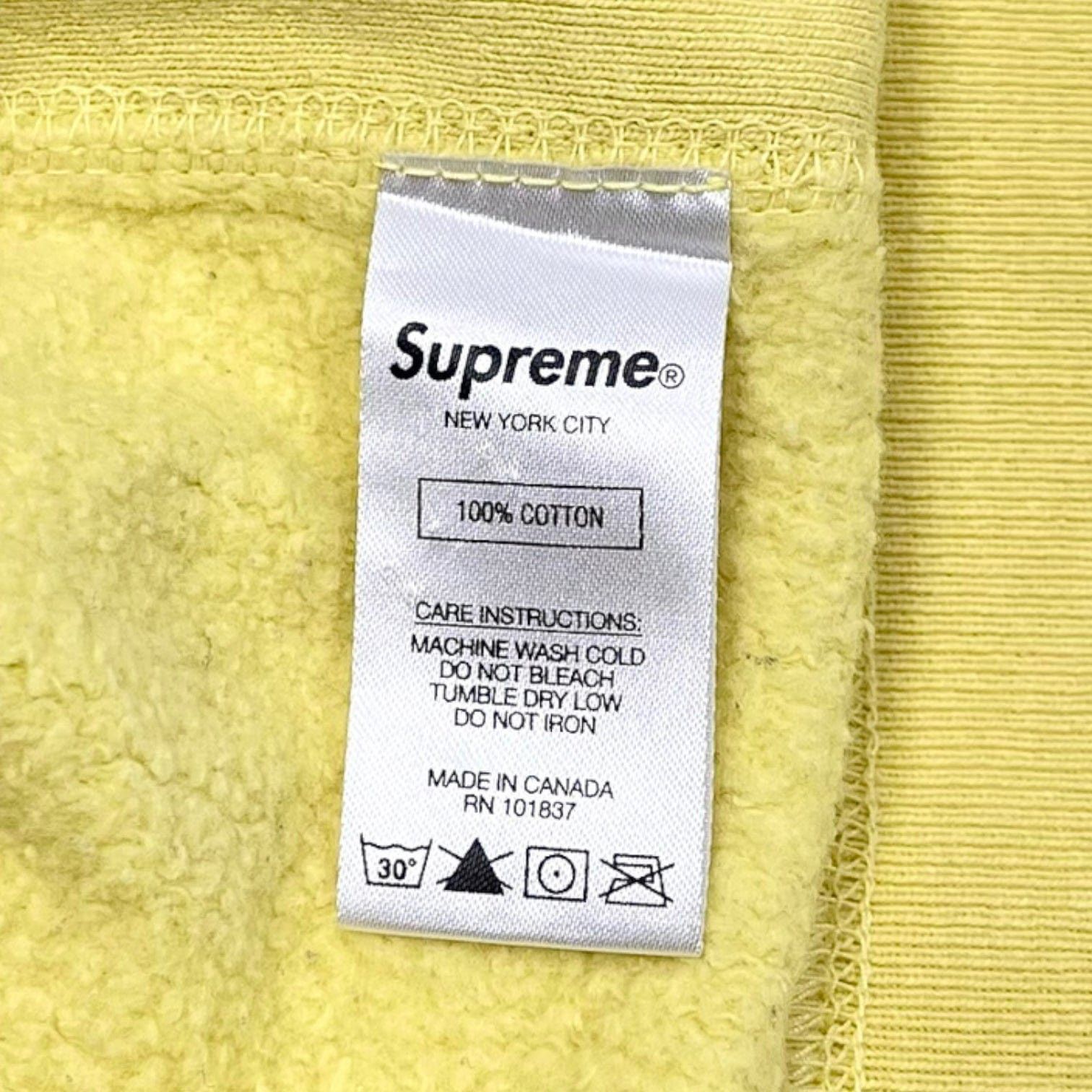 KAWS Chalk Logo Hooded Sweatshirt Light Lemon