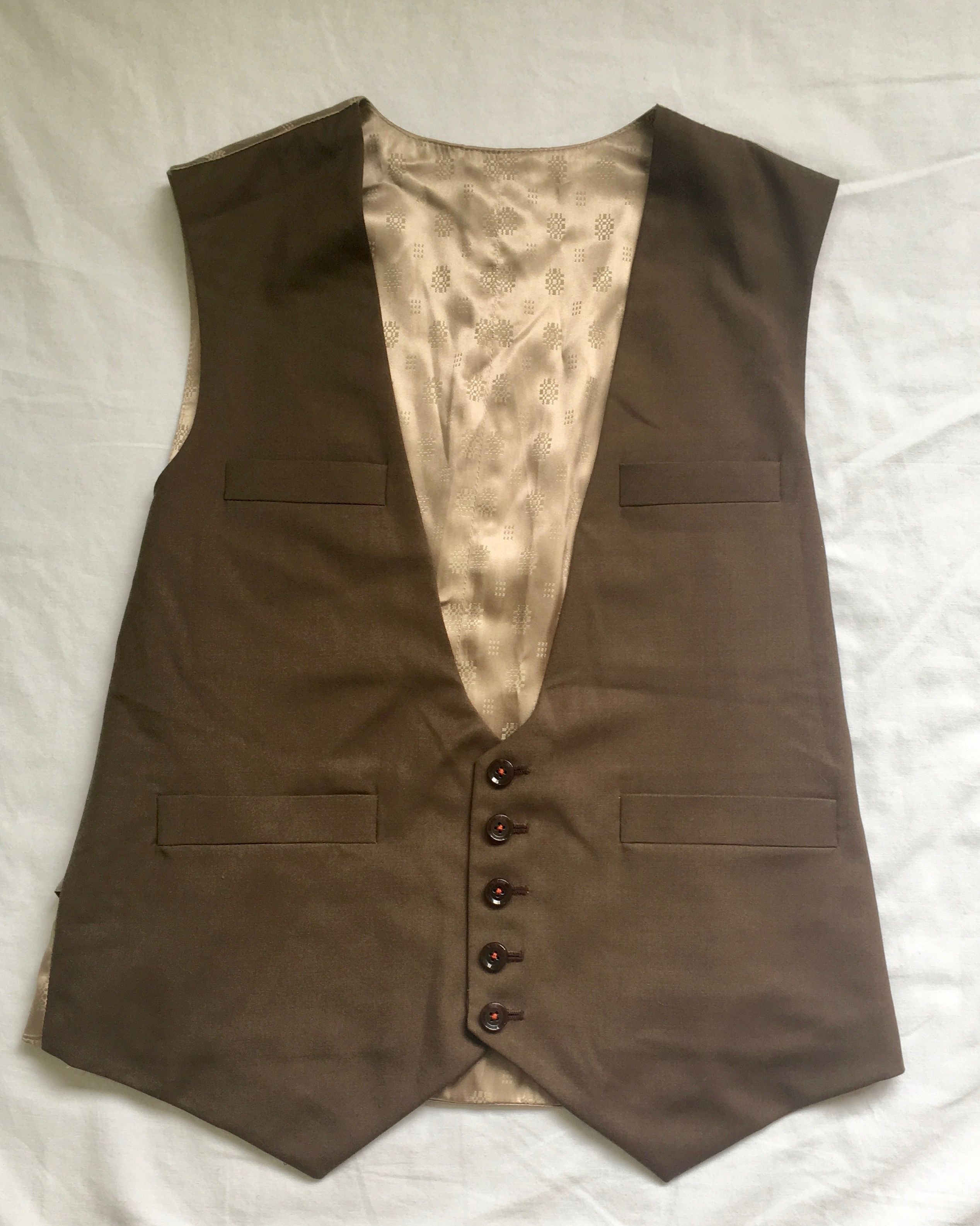 Al's Attire Vintage Brown Vest