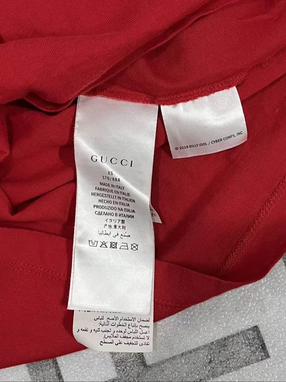 Gucci Billy Idol Print T-Shirt Size XS
