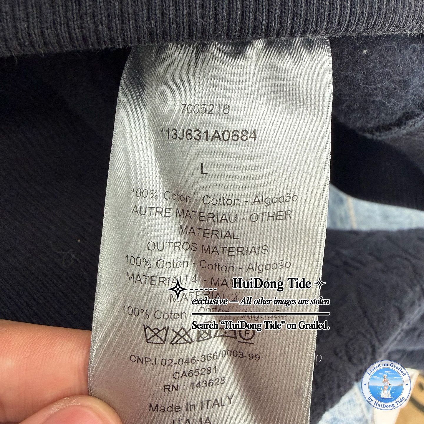 Dior Dior Oblique Terry Hoodie Size L Size US L / EU 52-54 / 3 - 5 Thumbnail
