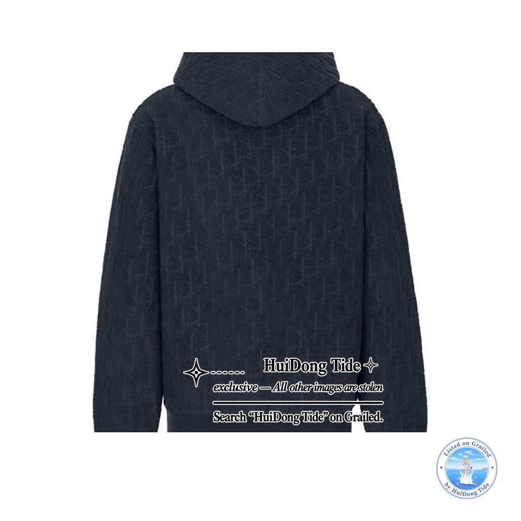 Dior Dior Oblique Terry Hoodie Size L Size US L / EU 52-54 / 3 - 9 Thumbnail