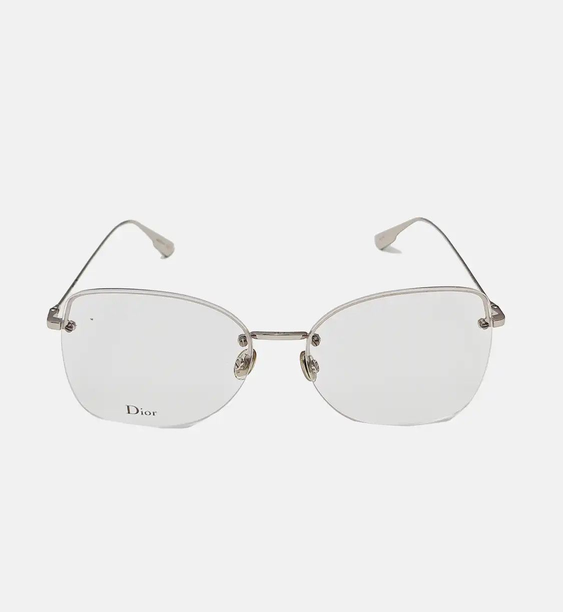 DIOR transparent square synthetic clear glasses os