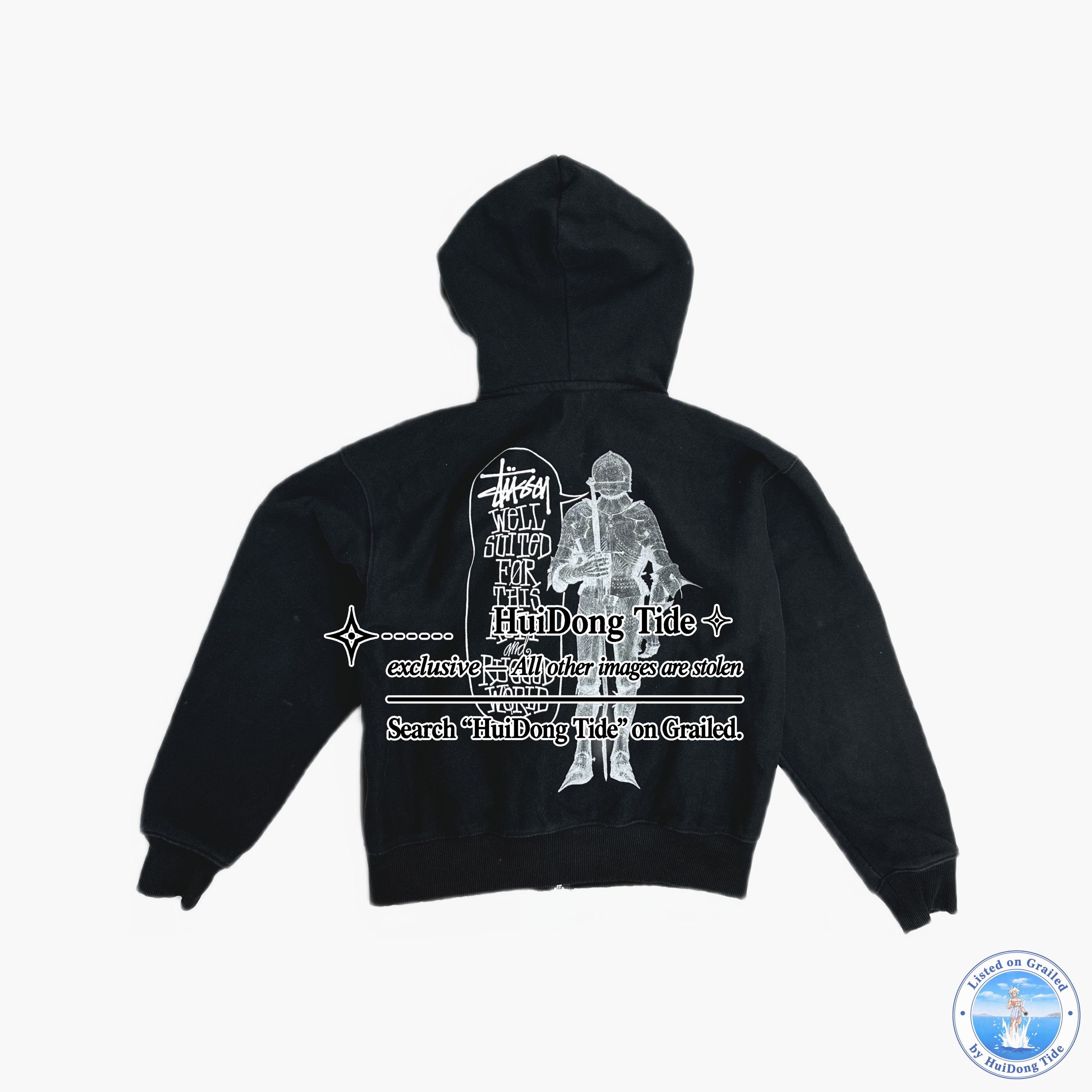 Stussy Stussy Knight Graphic Zip Up Hoodie Size S Size US S / EU 44-46 / 1 - 2 Thumbnail