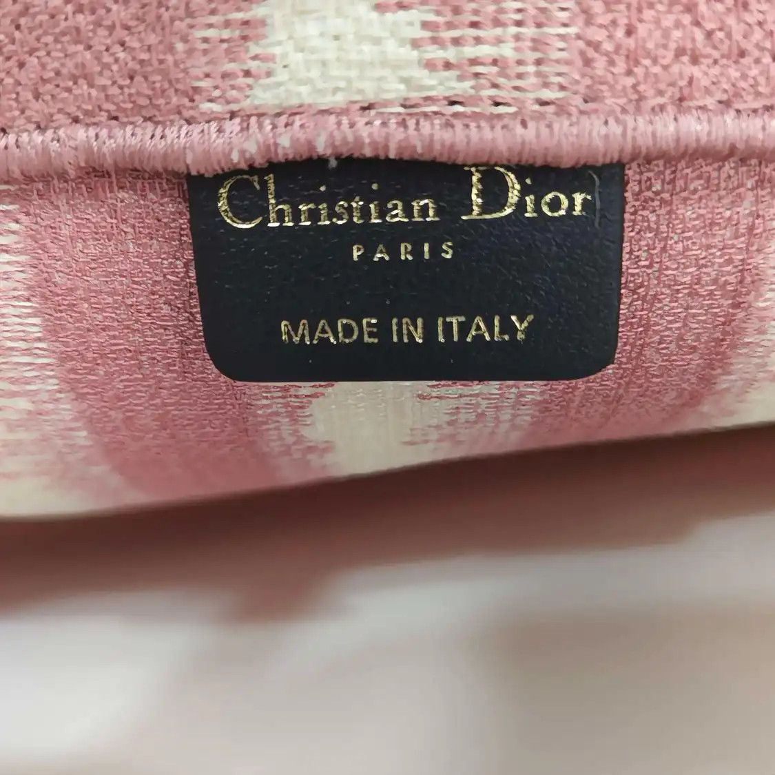 Dior DIOR Book Tote Large pink fabric handbag Size ONE SIZE - 6 Thumbnail