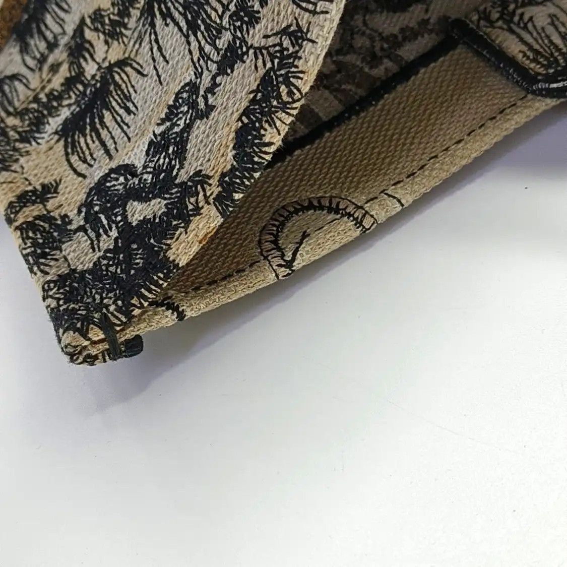 Dior DIOR Book Tote multi-color fabric embroidery print handbag Size ONE SIZE - 10 Thumbnail