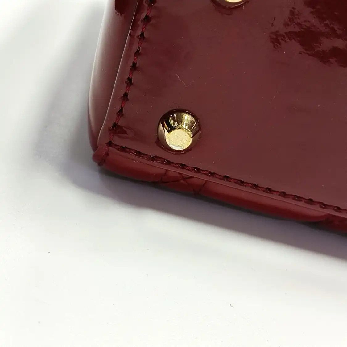 Dior DIOR Lady Dior mini red patent leather rattan plaid quilted Lady mini shoulder b Size ONE SIZE - 12 Thumbnail