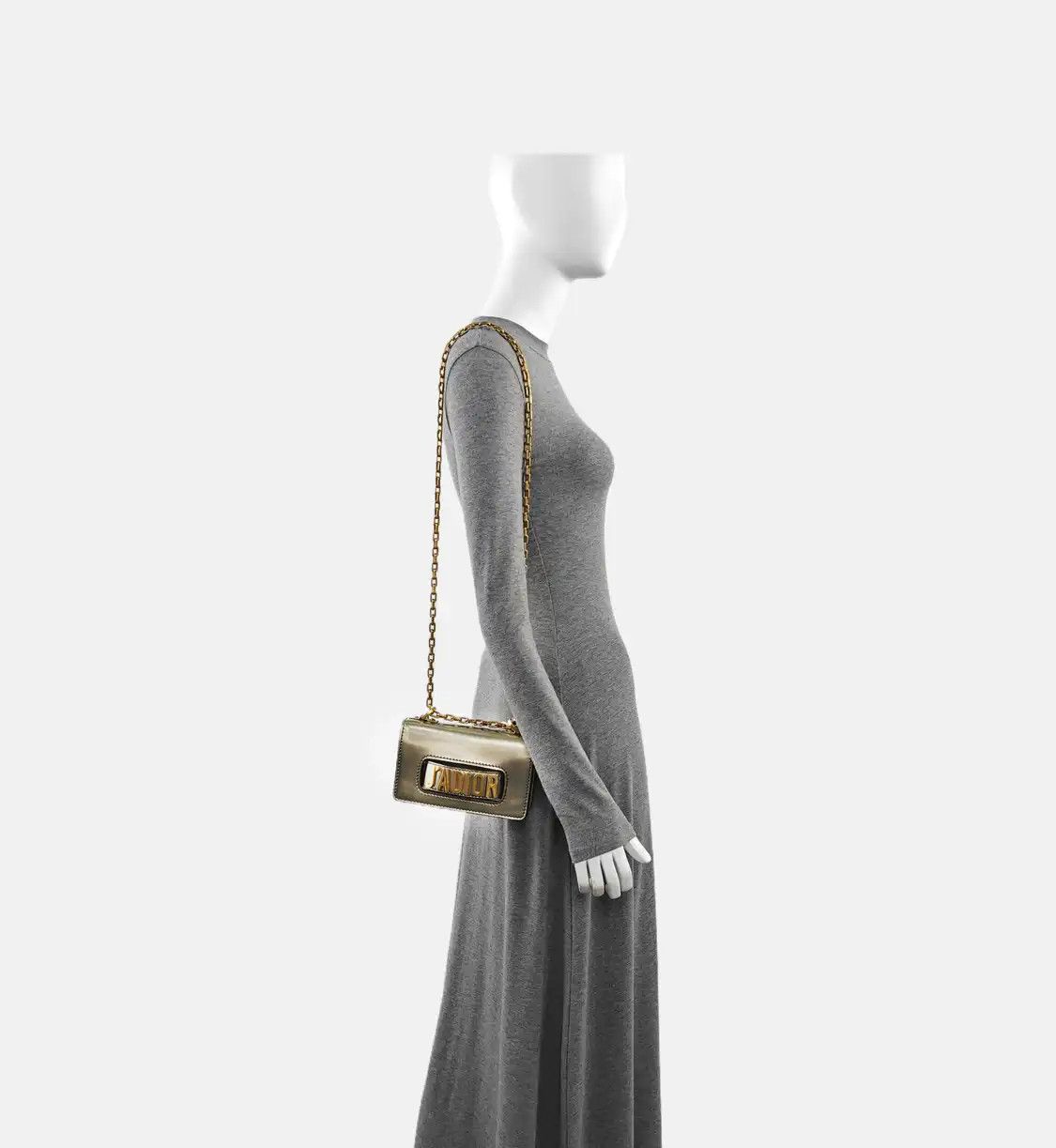 Dior DIOR J' Adior champagne cowhide leather shoulder bag crossbody bag gold hardware Size ONE SIZE - 2 Thumbnail
