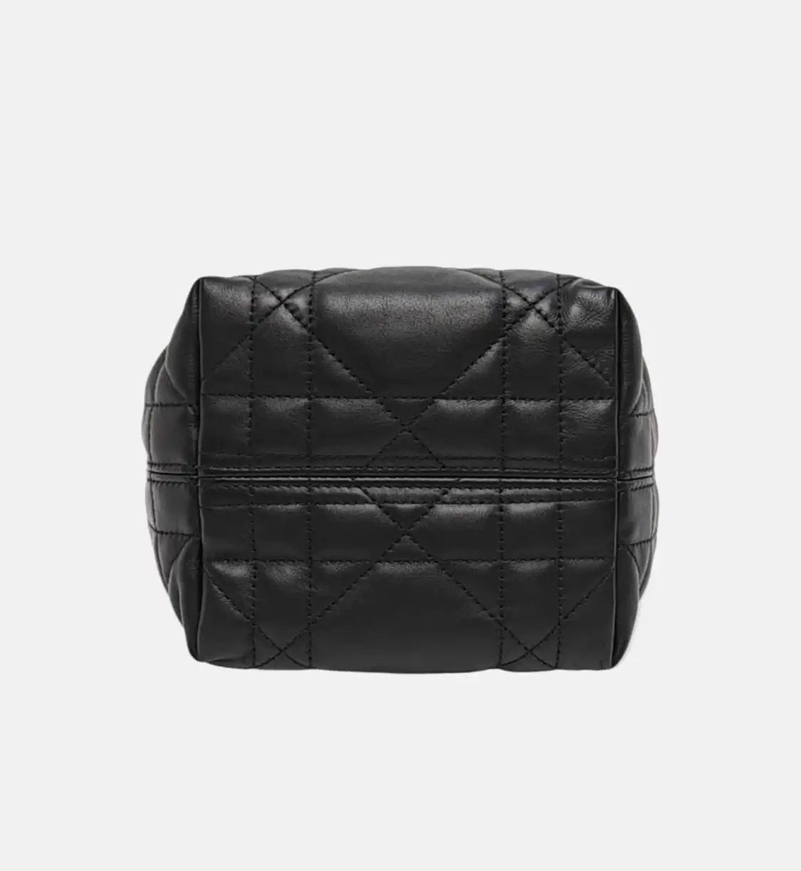 Dior DIOR Toujours Nano black cowhide leather rattan plaid quilted shoulder bag handb Size ONE SIZE - 6 Thumbnail