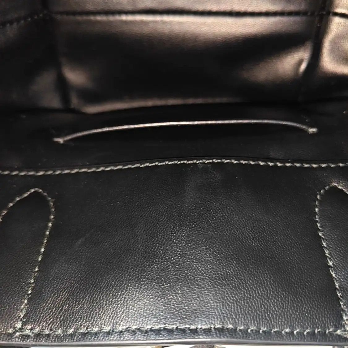 Dior DIOR Toujours Nano black cowhide leather rattan plaid quilted shoulder bag handb Size ONE SIZE - 10 Thumbnail