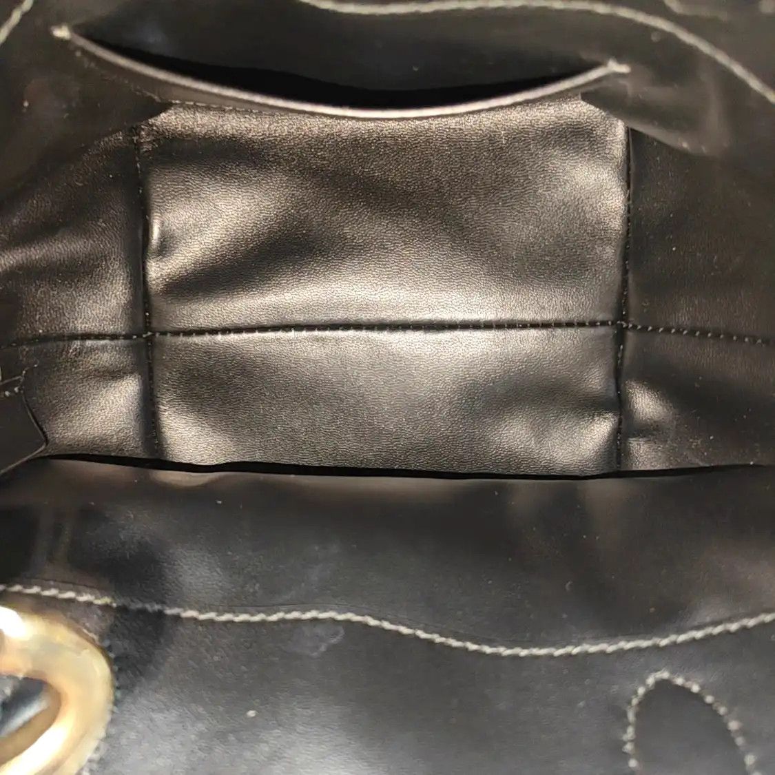 Dior DIOR Toujours Nano black cowhide leather rattan plaid quilted shoulder bag handb Size ONE SIZE - 7 Thumbnail