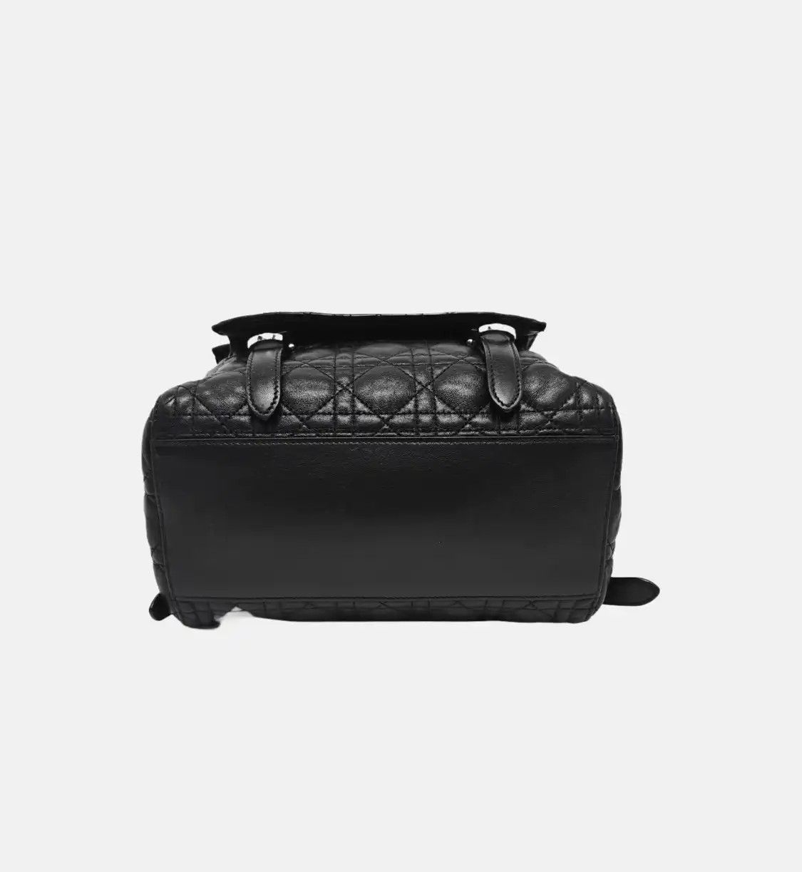 Dior DIOR Stardust black sheepskin rattan plaid quilted backpack handbag silver hardw Size ONE SIZE - 6 Thumbnail