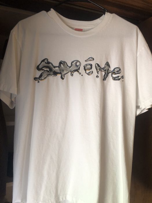 Supreme liquid best sale tee white