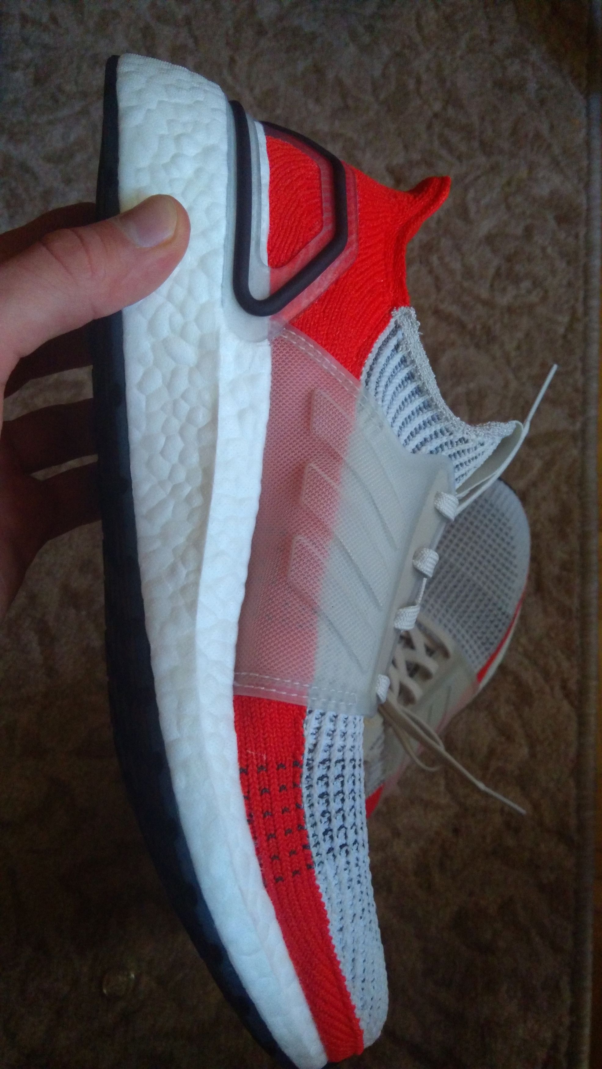 Adidas Adidas Ultraboost 19 Raw White Active Orange Grailed