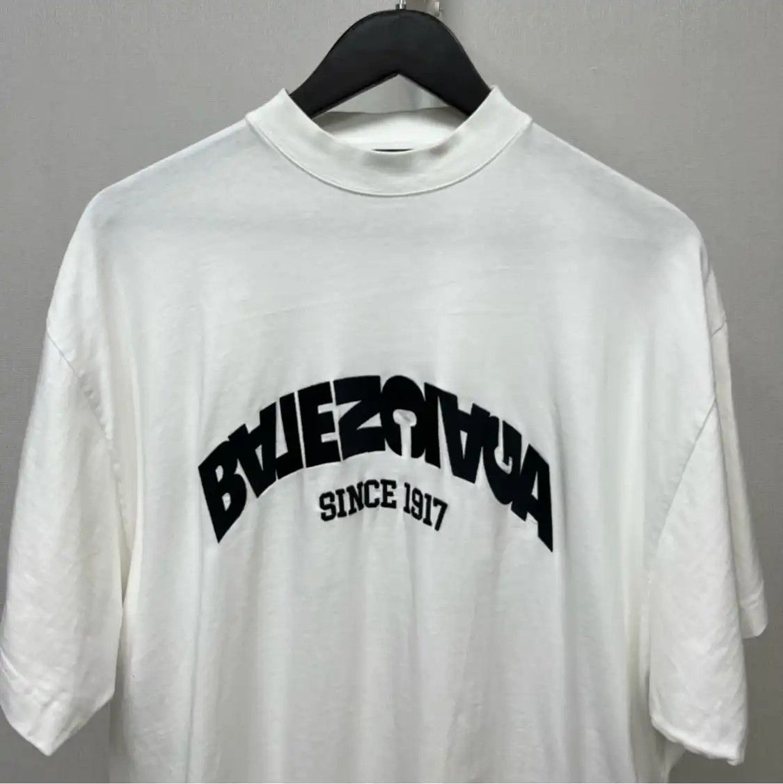 BALENCIAGA M size white cotton Men\'s T shirt