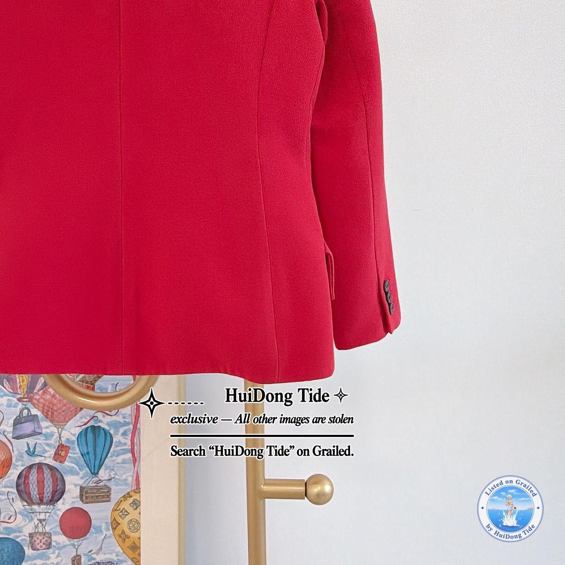 Dior Christian Dior Red Wool Silk Blend Blazer Size 38 Size S / US 4 / IT 40 - 8 Thumbnail