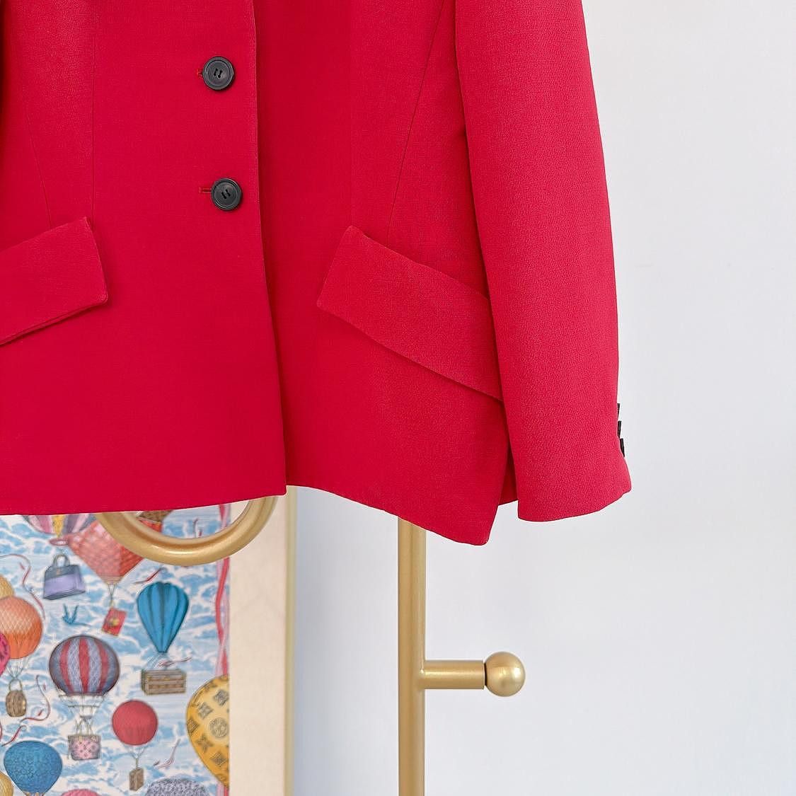 Dior Christian Dior Red Wool Silk Blend Blazer Size 38 Size S / US 4 / IT 40 - 7 Thumbnail