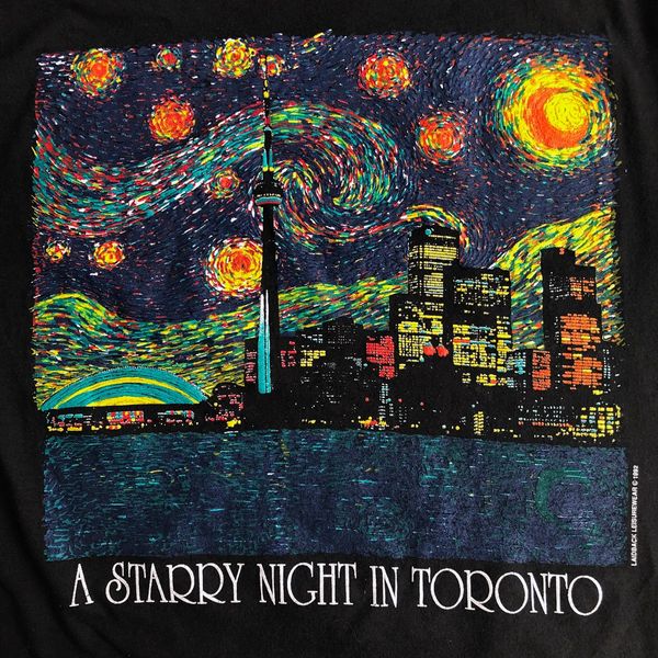 Vintage 1992 Vintage Van Gogh Starry Night Toronto Tee | Grailed