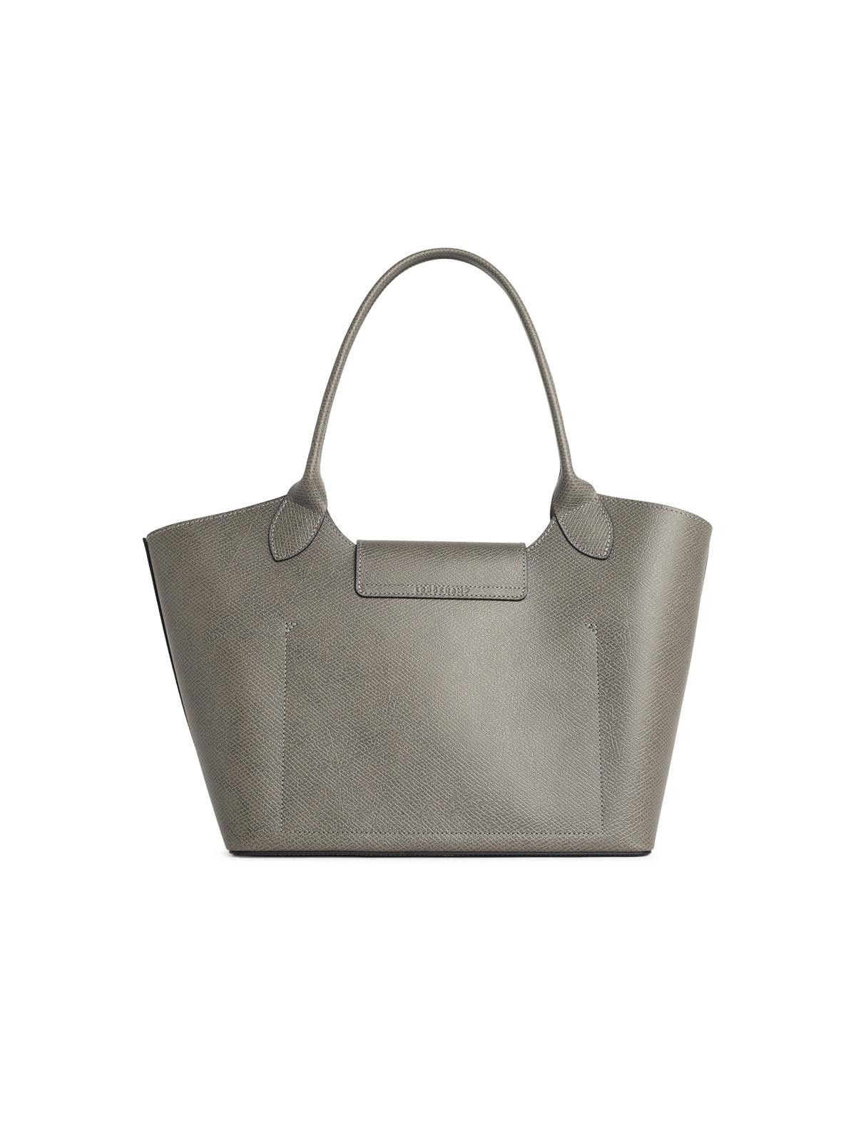 Longchamp LONGCHAMP L 'Épure' Shoulder Bag In Dove-Gray Leather Size ONE SIZE - 3 Thumbnail