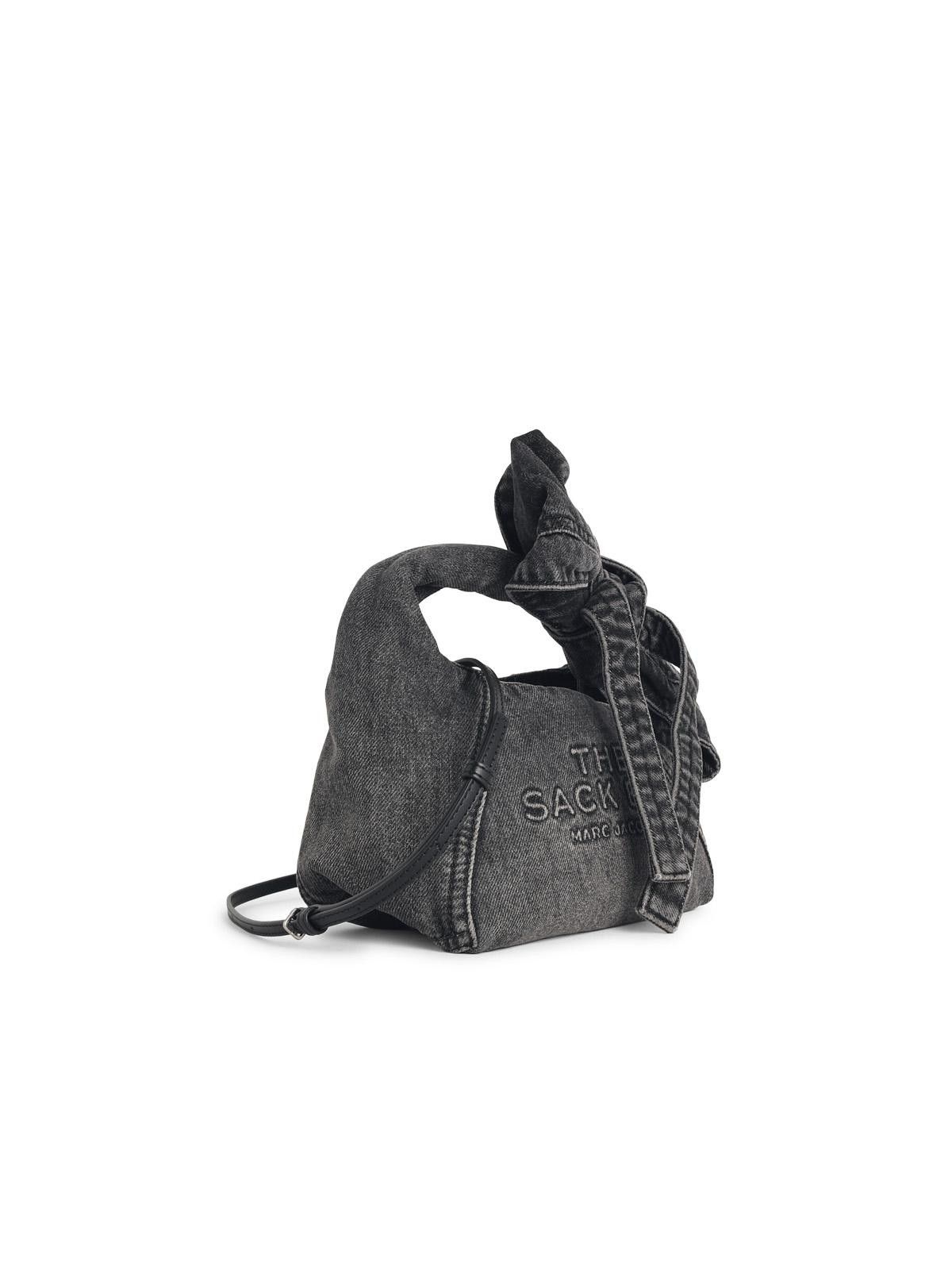 Marc Jacobs MARC JACOBS (THE) 'The Sack Mini' Washed Black Denim Bag Size ONE SIZE - 2 Thumbnail