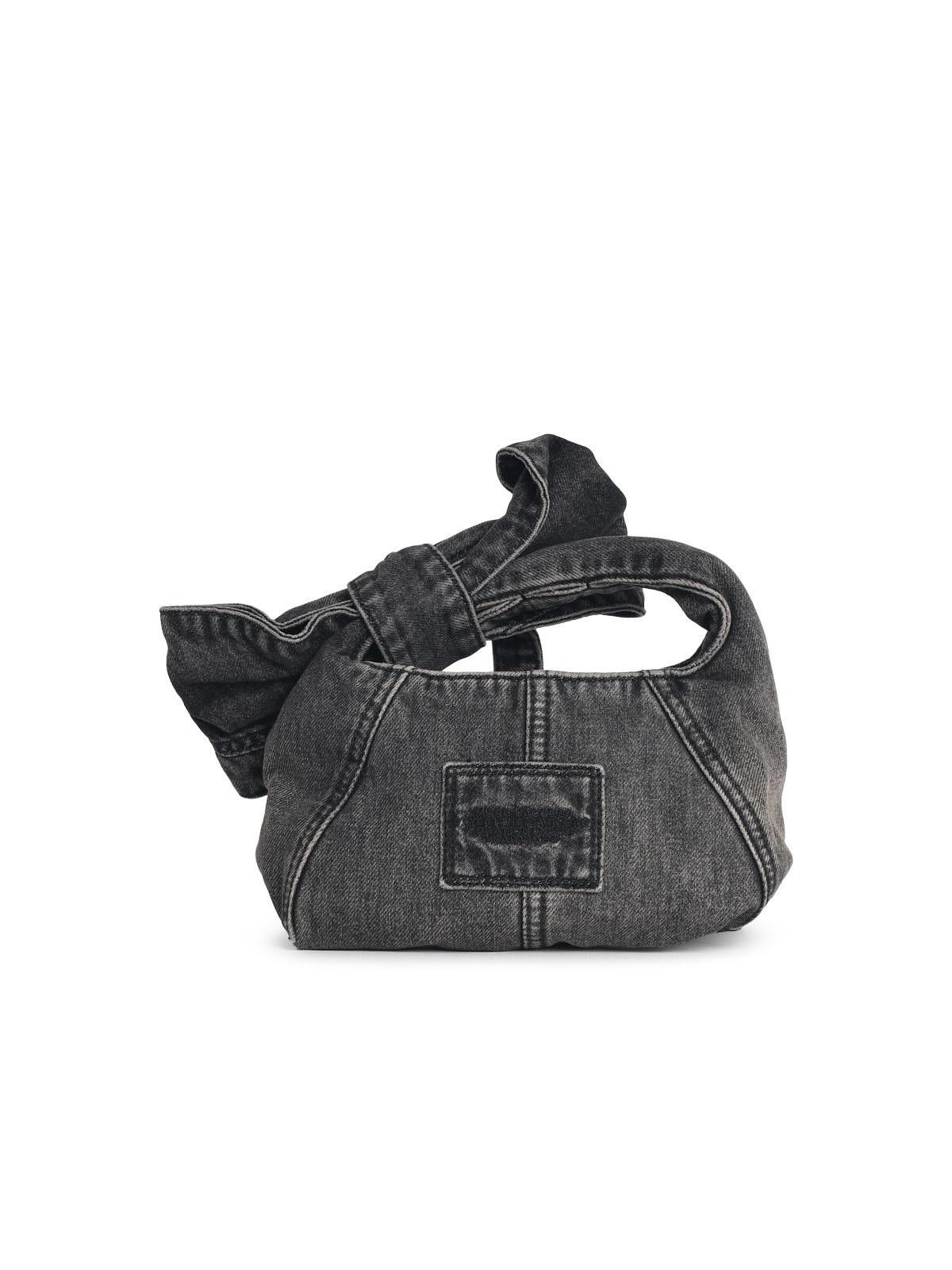 Marc Jacobs MARC JACOBS (THE) 'The Sack Mini' Washed Black Denim Bag Size ONE SIZE - 3 Thumbnail