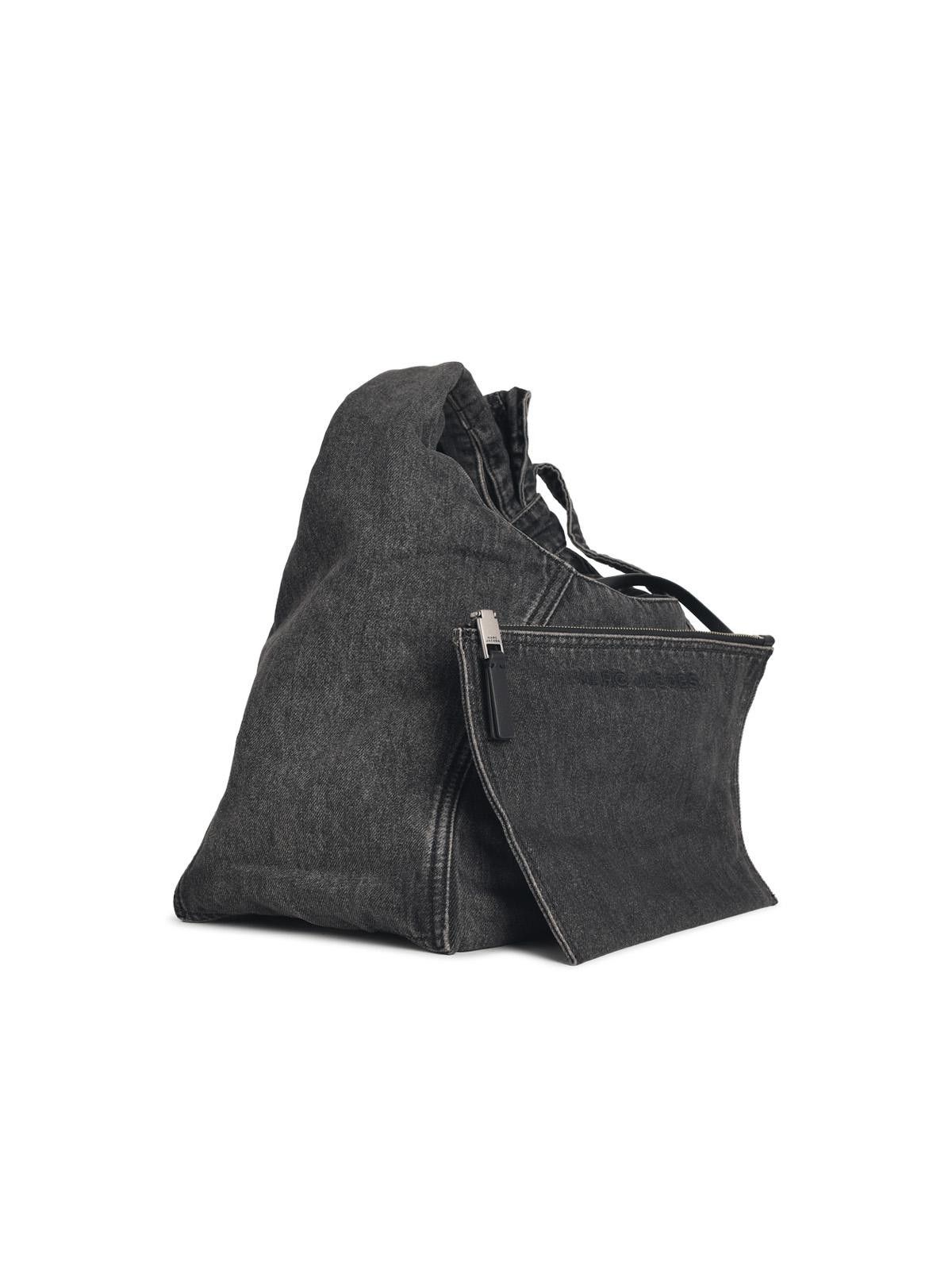 Marc Jacobs MARC JACOBS (THE) 'The Sack Bow' Washed Black Denim Bag Size ONE SIZE - 2 Thumbnail