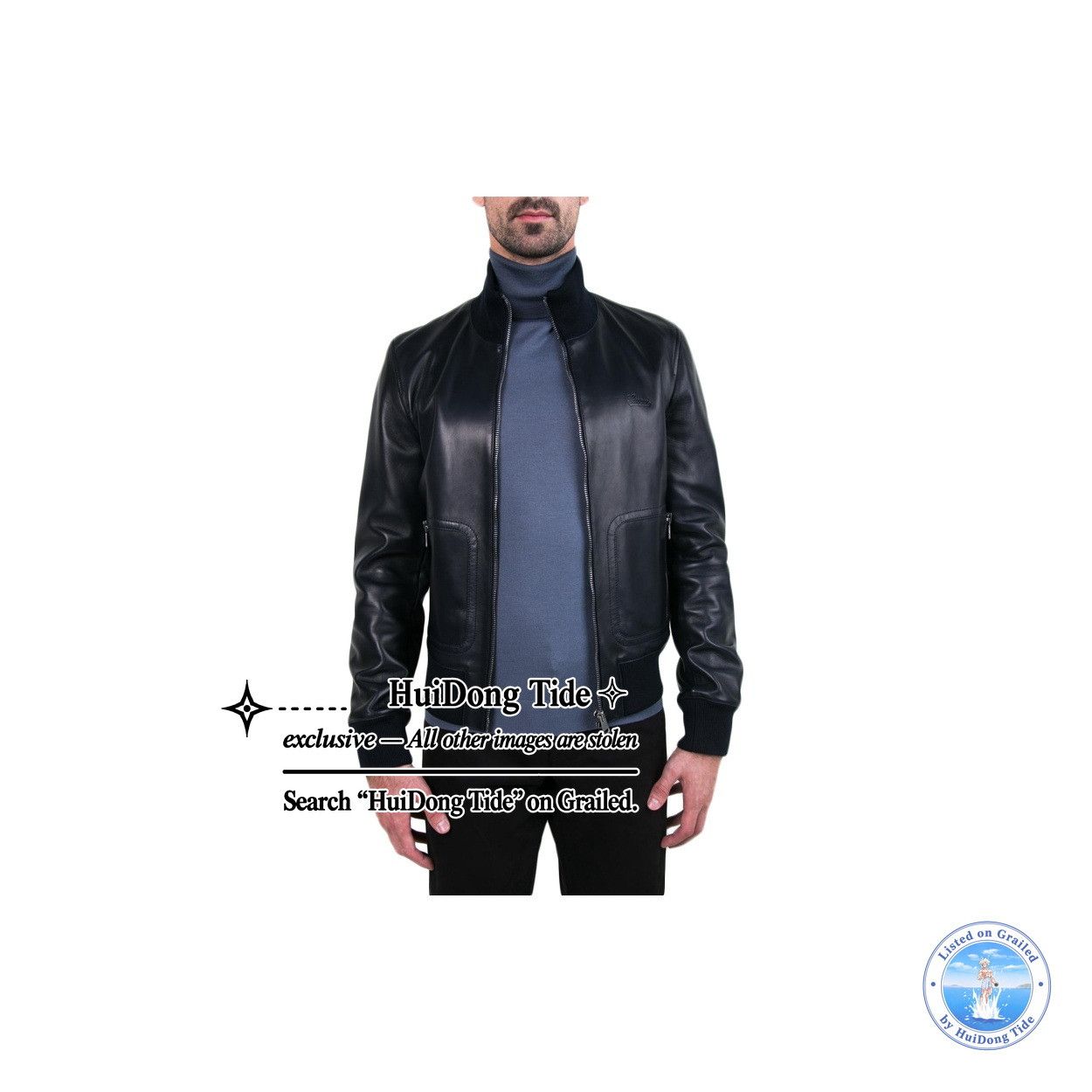 Gucci Gucci Leather Bomber Jacket Size 48 Size US M / EU 48-50 / 2 - 8 Thumbnail