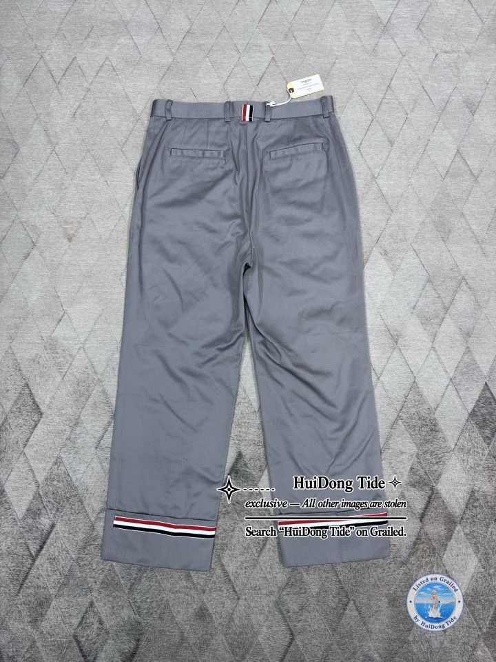 Thom Browne Thom Browne Cotton Twill Trousers Size 4 Size US 36 / EU 52 - 3 Thumbnail